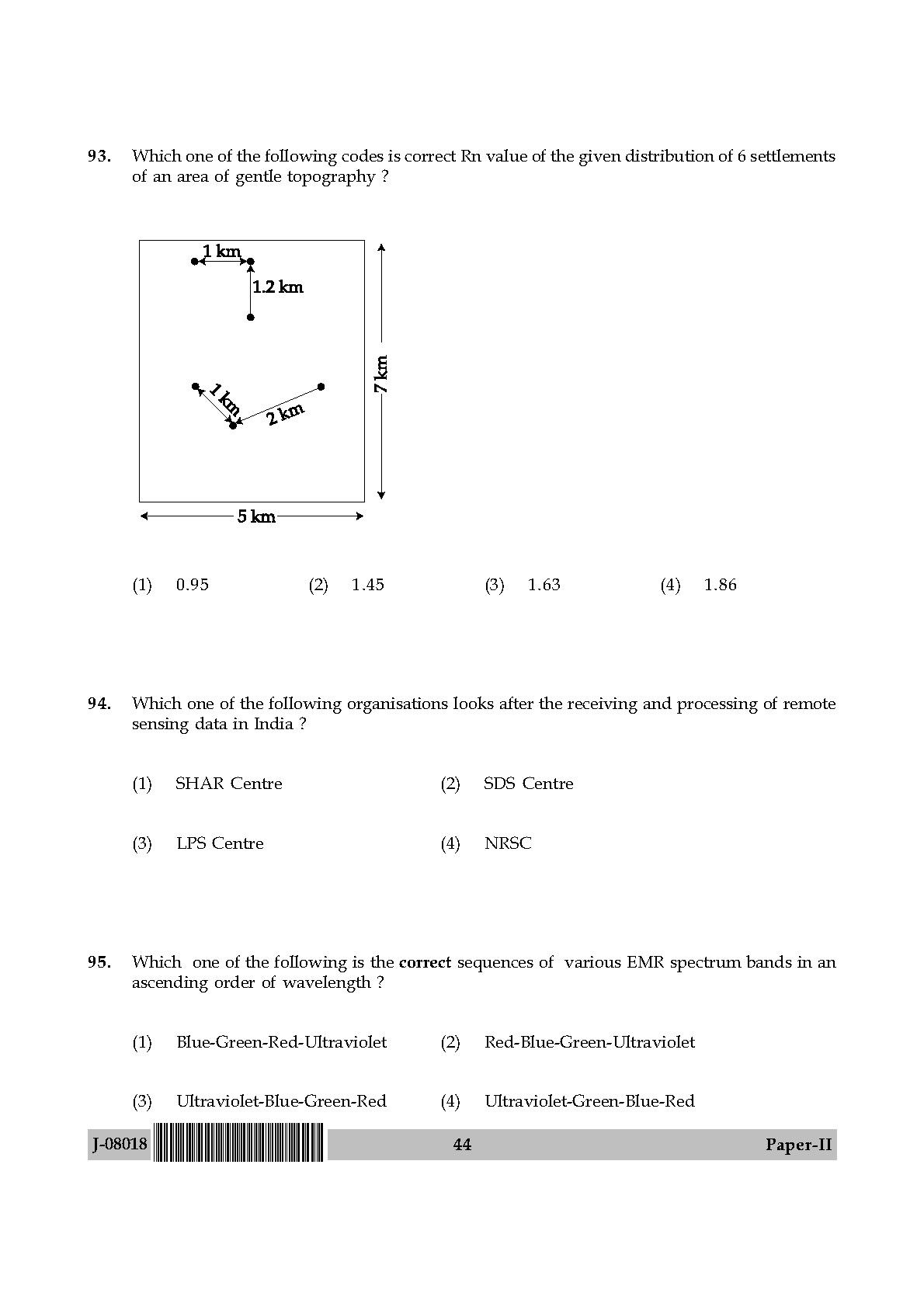 Geography Question Paper II July 2018 in English 23