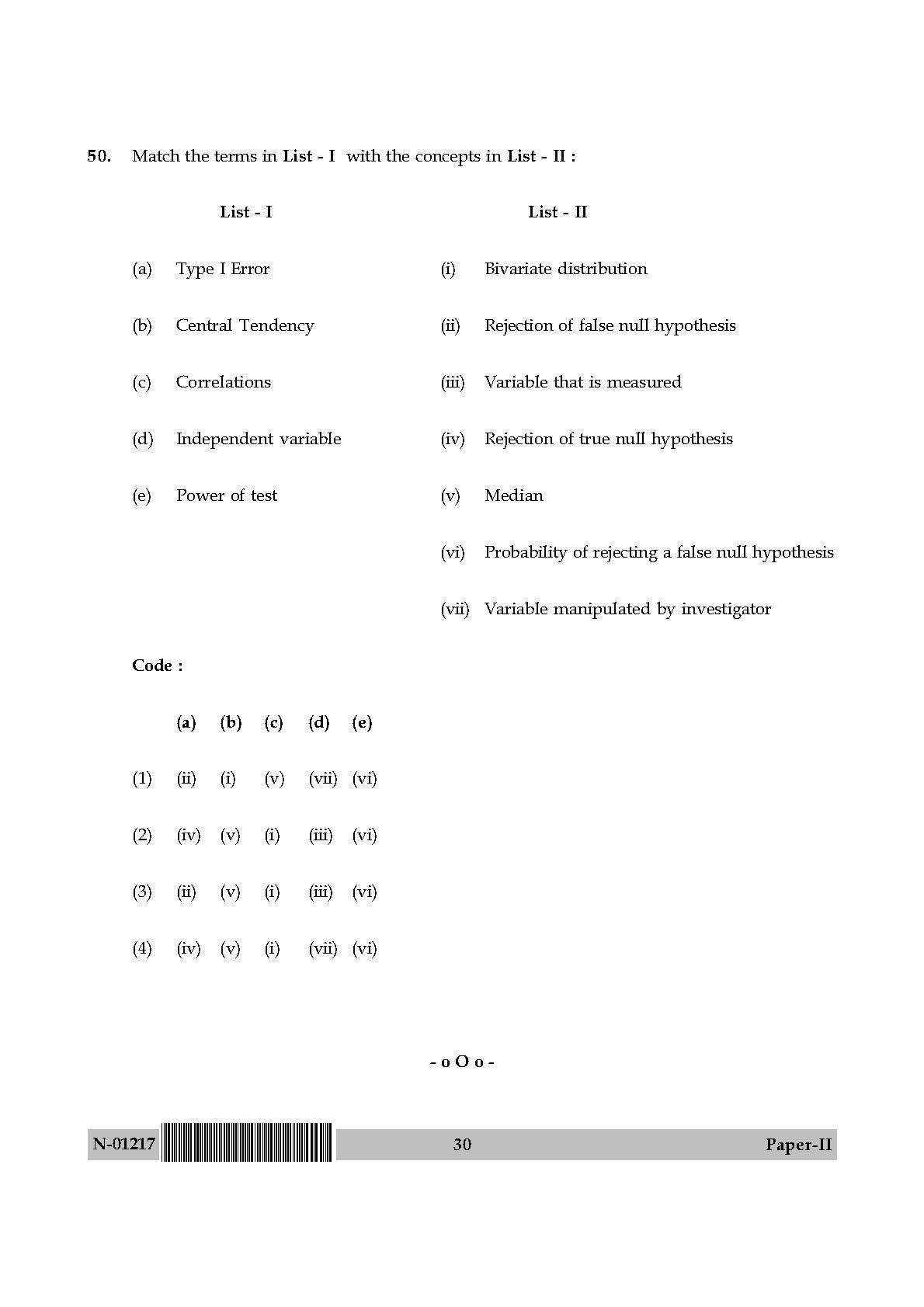 Home Science Paper II November 2017 in English 16