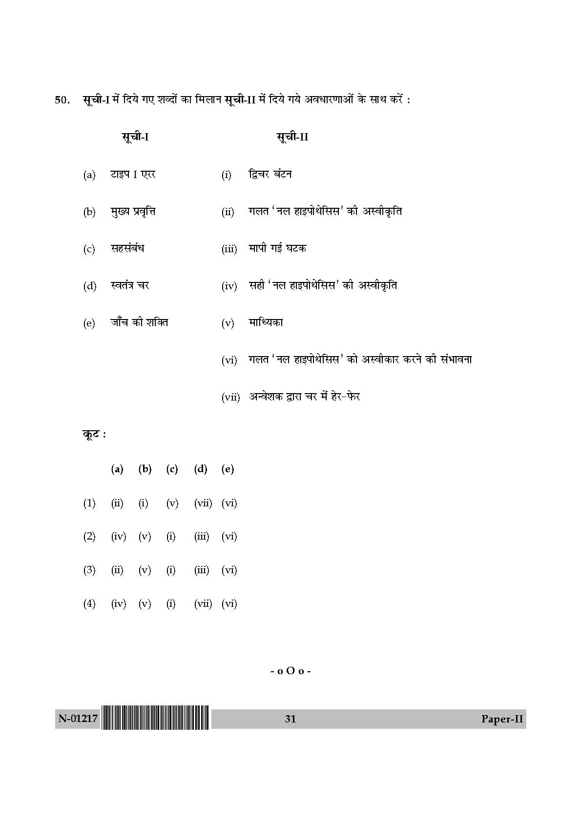 Home Science Paper II November 2017 in Hindi 15