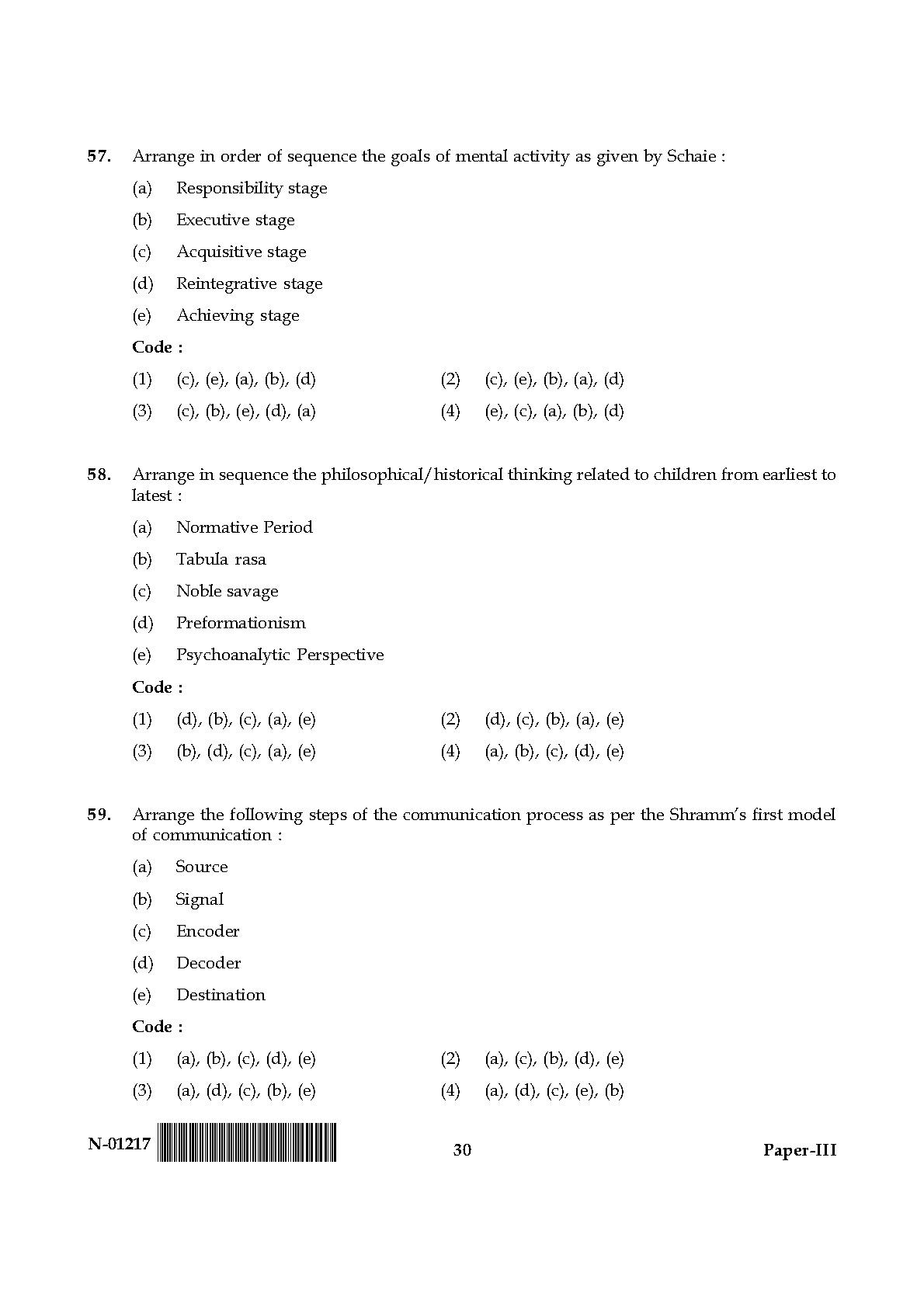 Home Science Paper III November 2017 in English 16