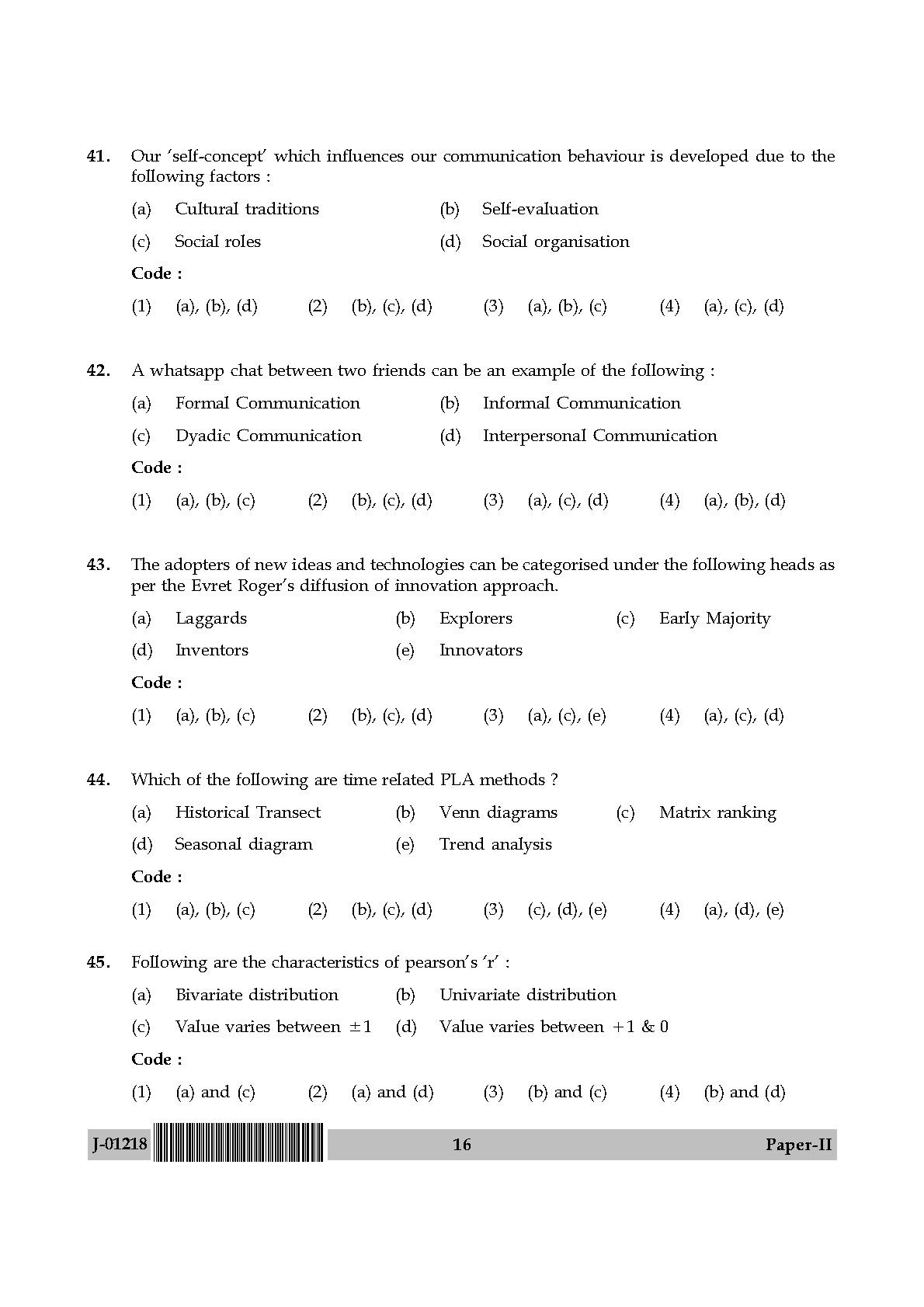 Home Science Question Paper II July 2018 in English 9