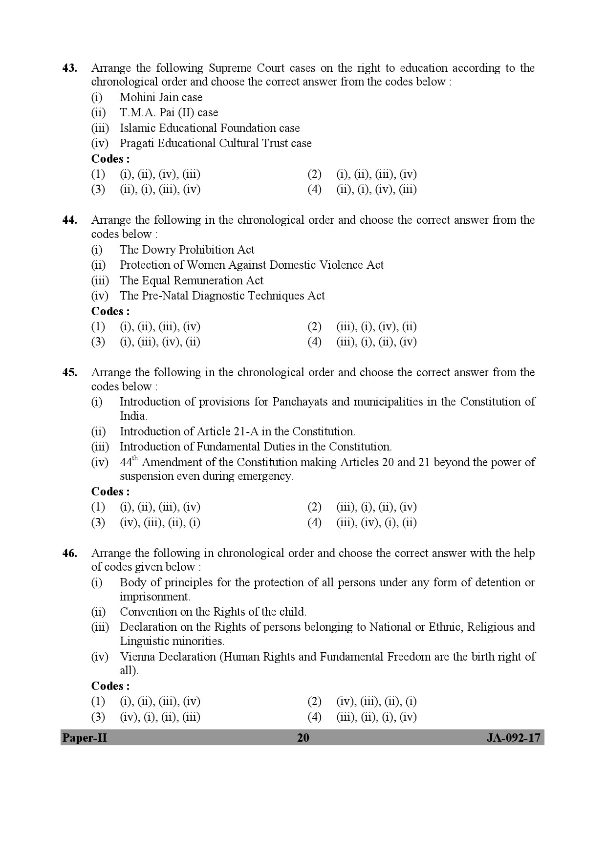 Human Rights and Duties Paper II January 2017 in English 11