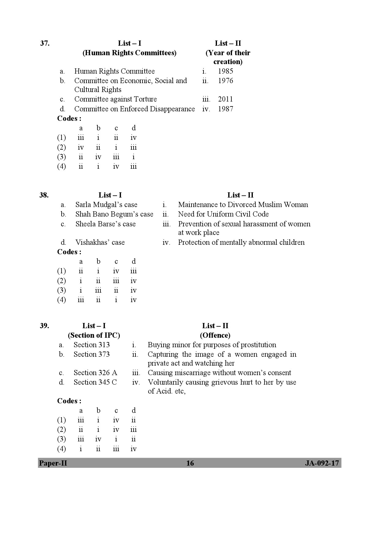 Human Rights and Duties Paper II January 2017 in English 9