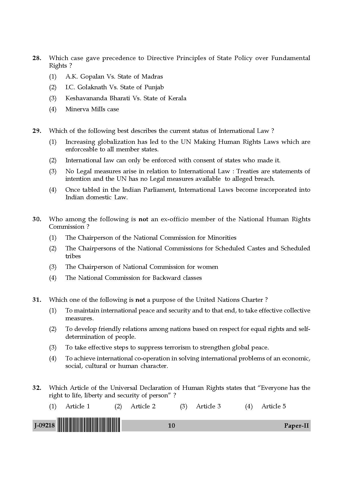 Human Rights and Duties Paper II July 2018 in English 6