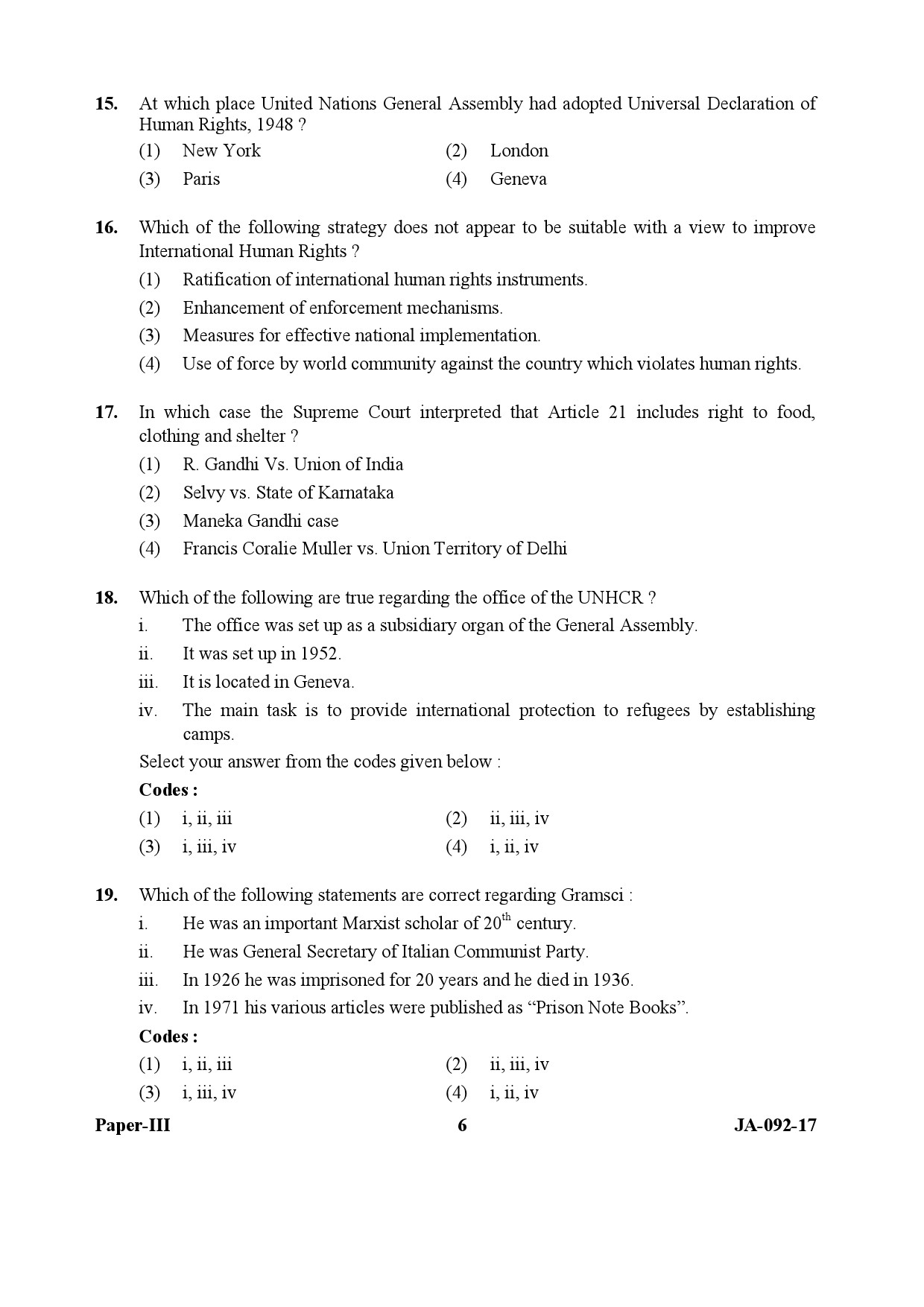 Human Rights and Duties Paper III January 2017 in English 4