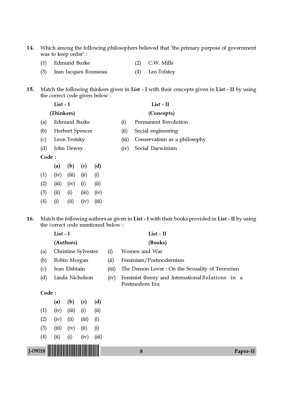 International and Area Studies Paper II July 2018 in English 5