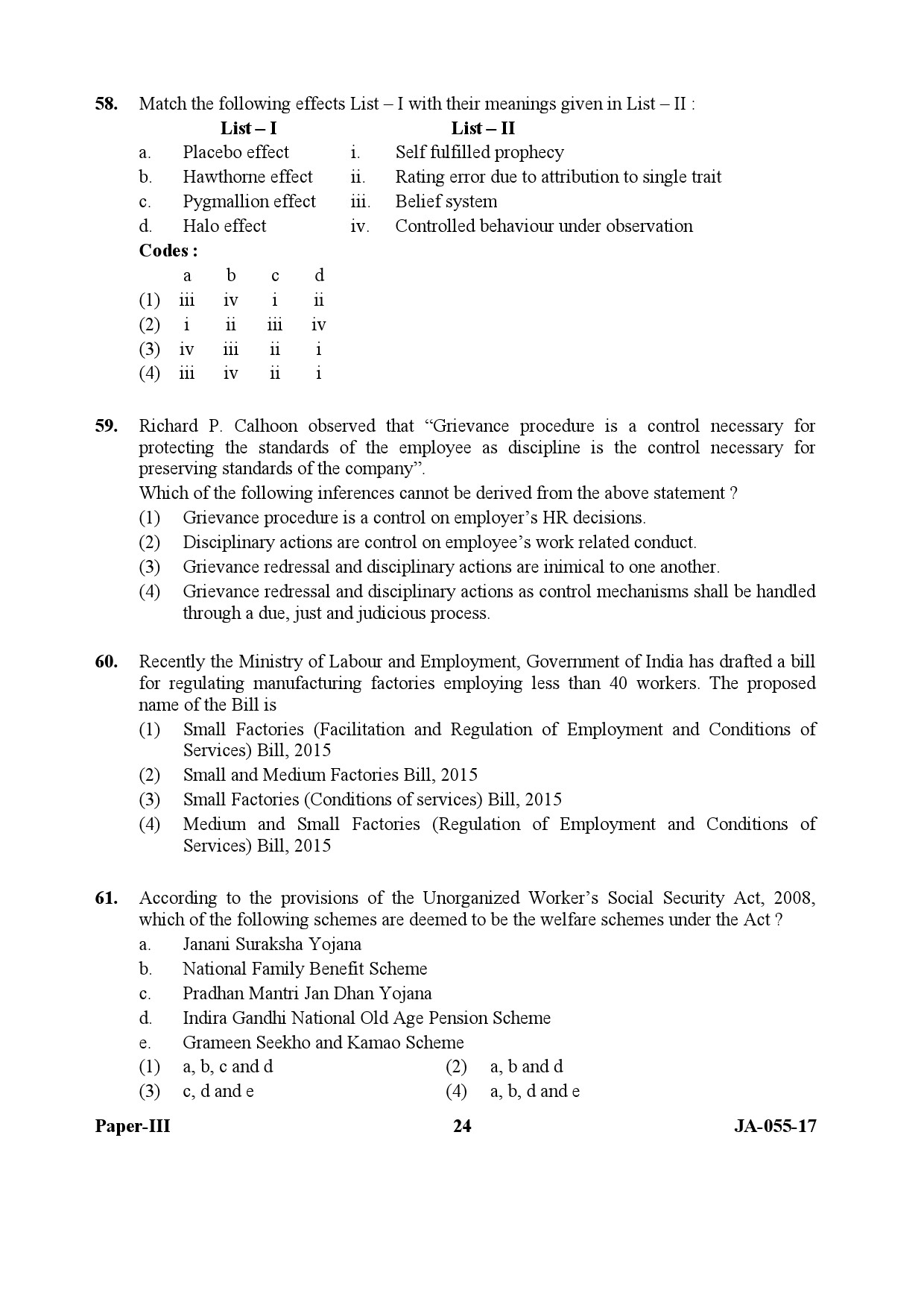 Labour Welfare Paper III January 2017 in English 13