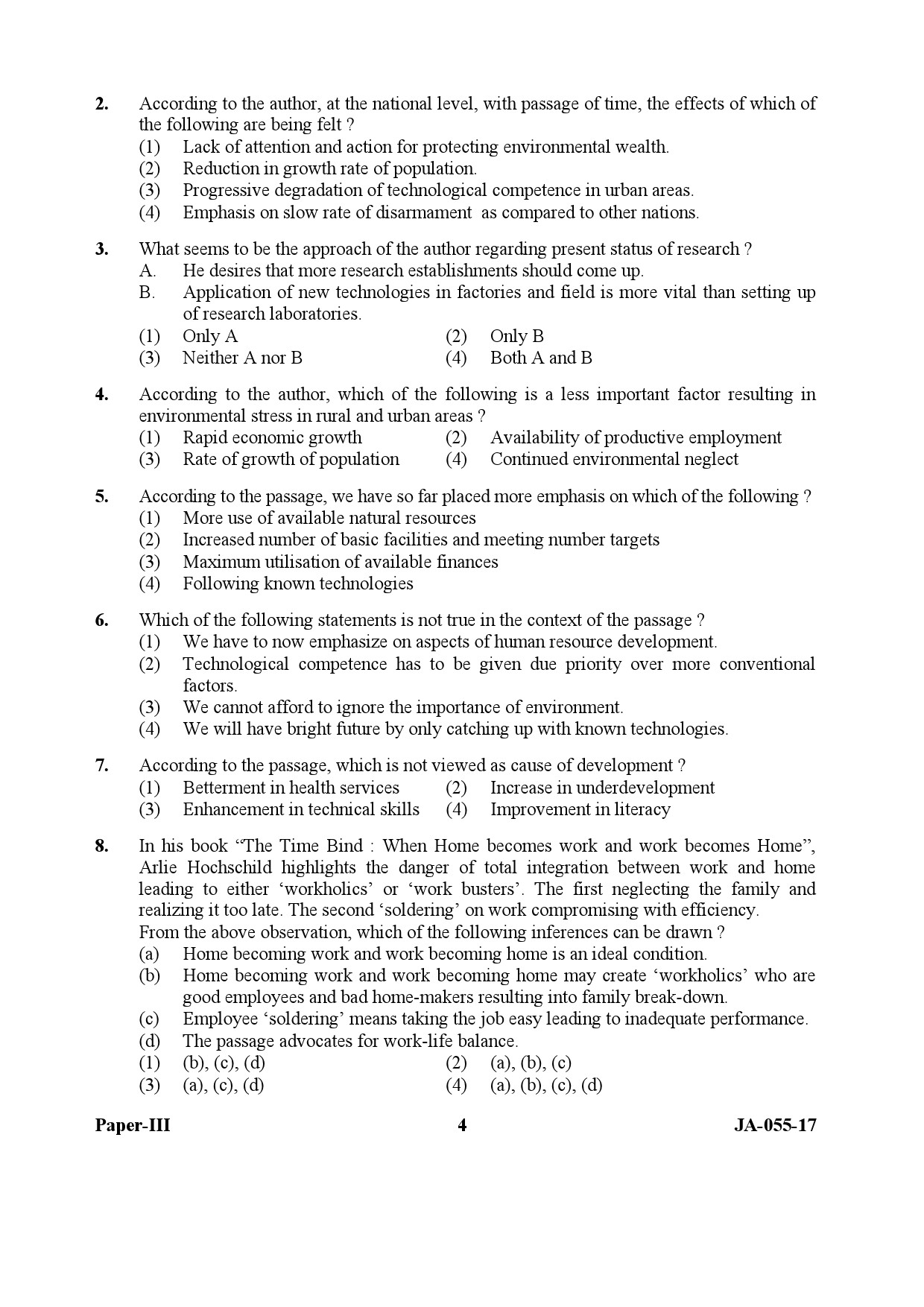 Labour Welfare Paper III January 2017 in English 3