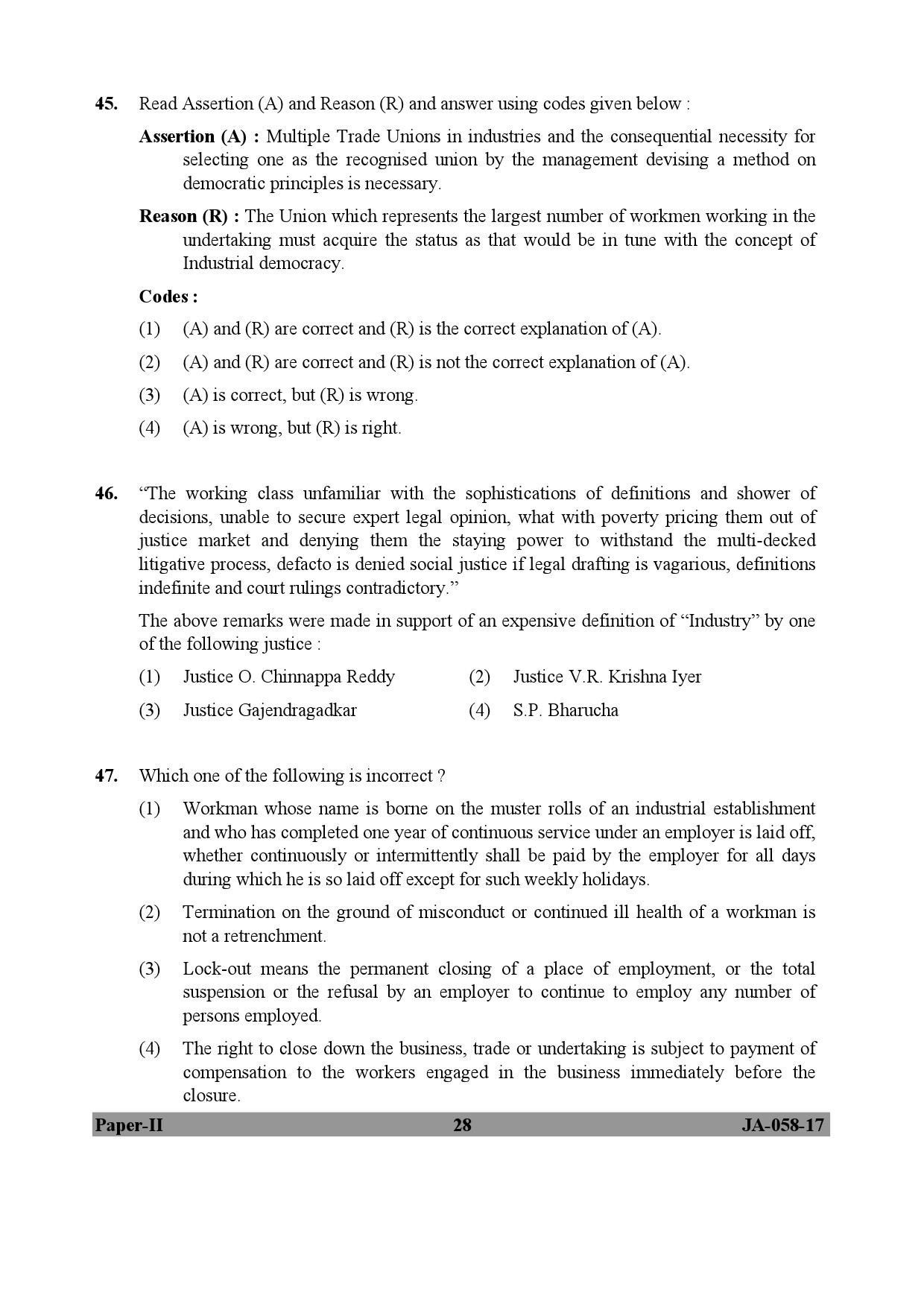Law Paper II January 2017 in English 15