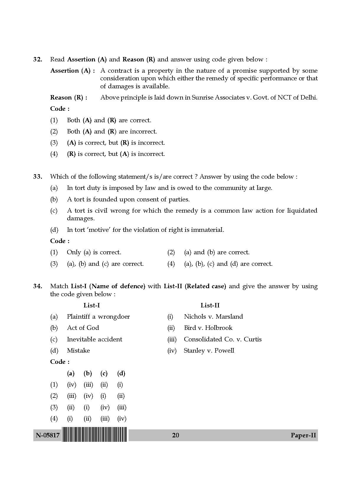 Law Paper II November 2017 in English 11