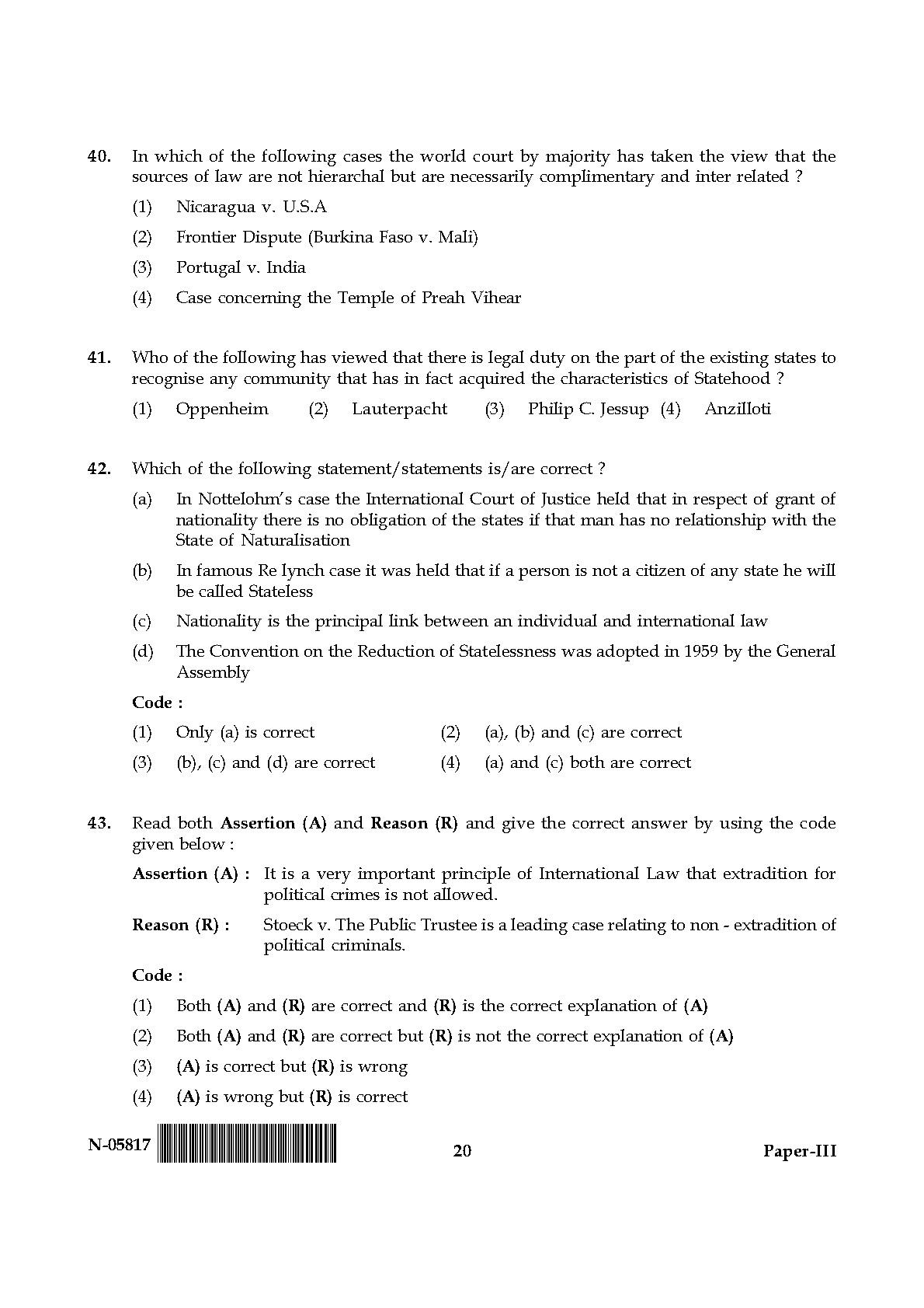 Law Paper III November 2017 in English 11