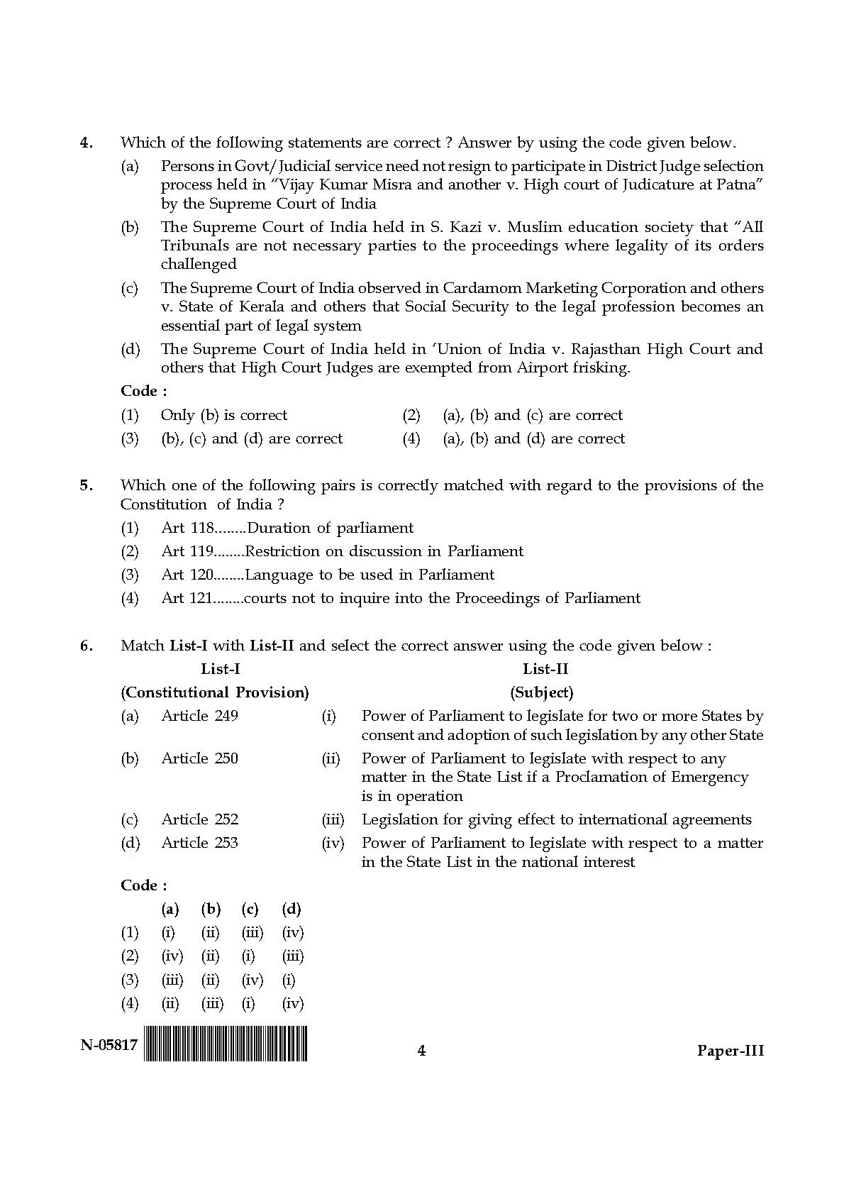 Law Paper III November 2017 in English 3