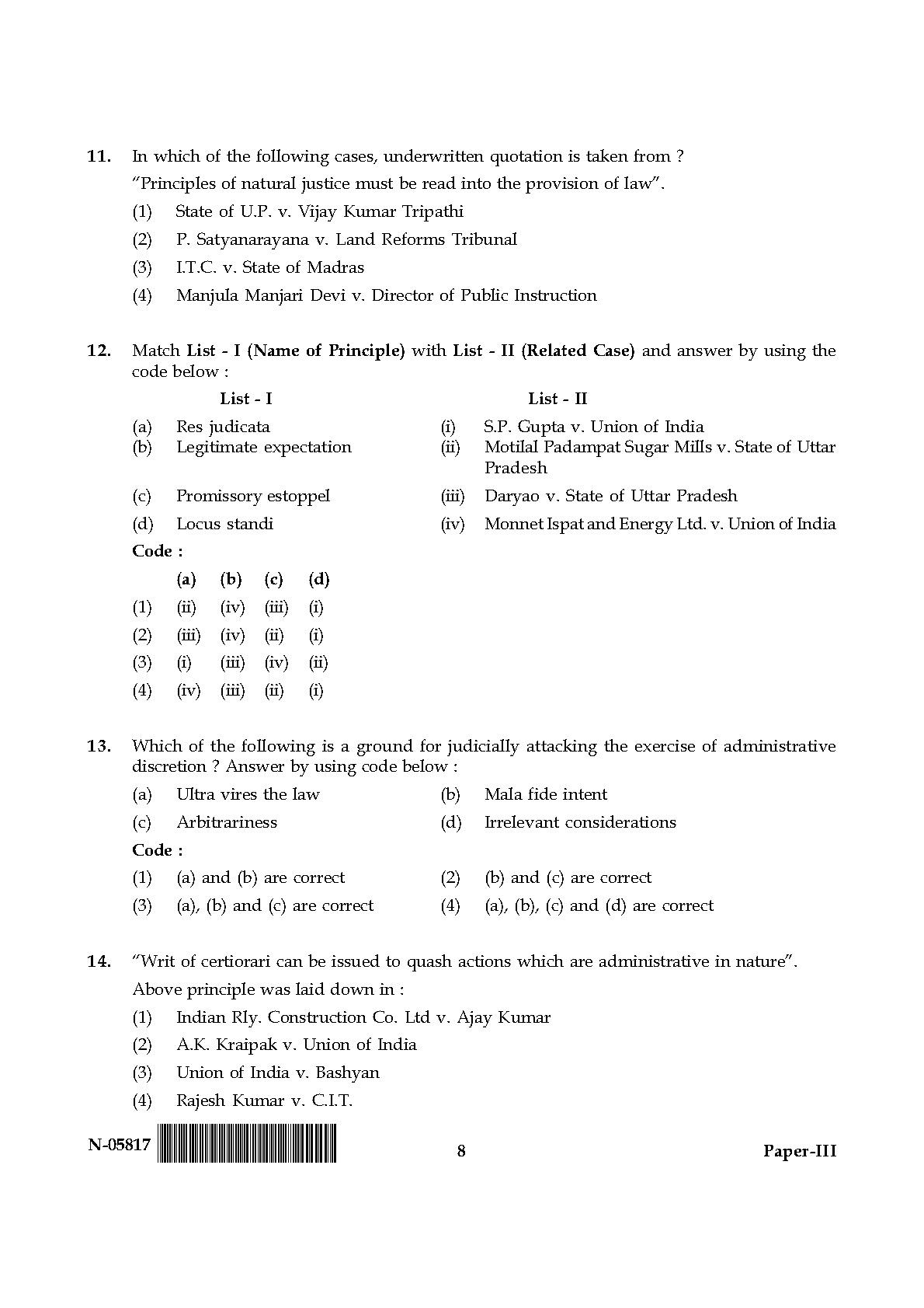 Law Paper III November 2017 in English 5