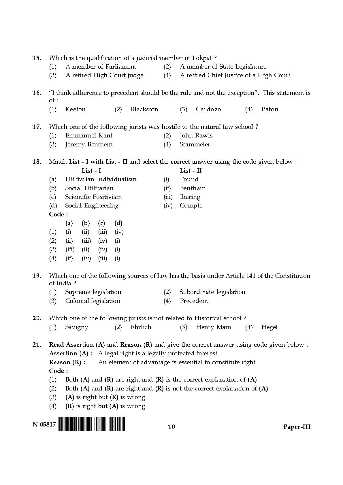 Law Paper III November 2017 in English 6