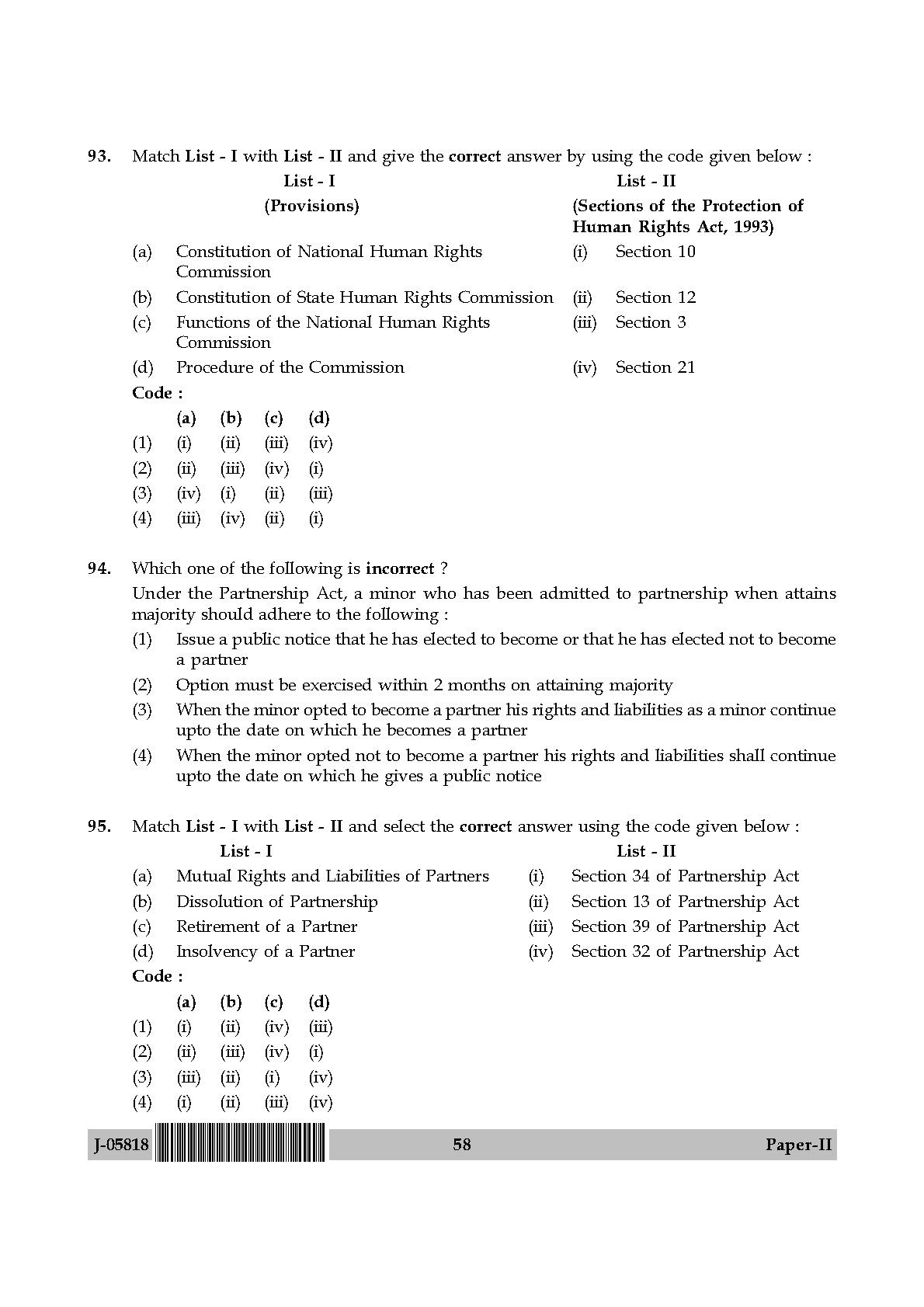 Law Question Paper II July 2018 in English 30