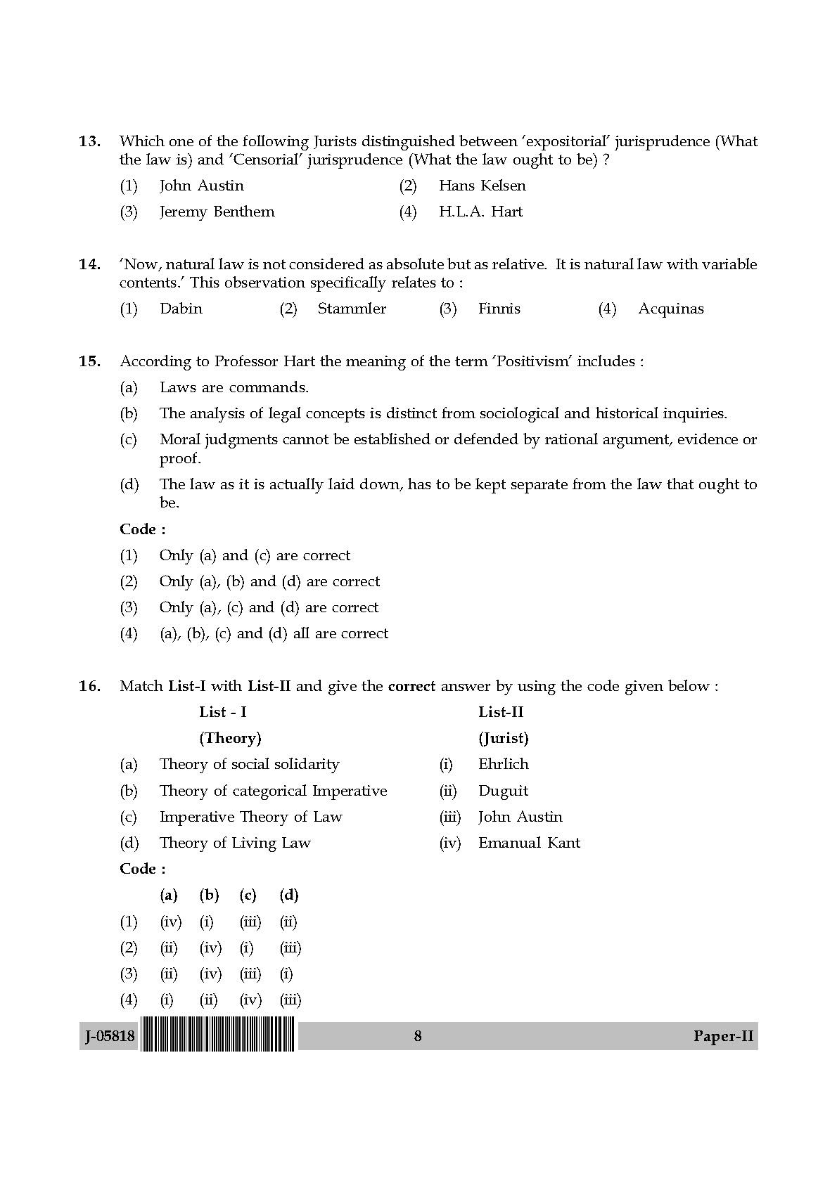 Law Question Paper II July 2018 in English 5