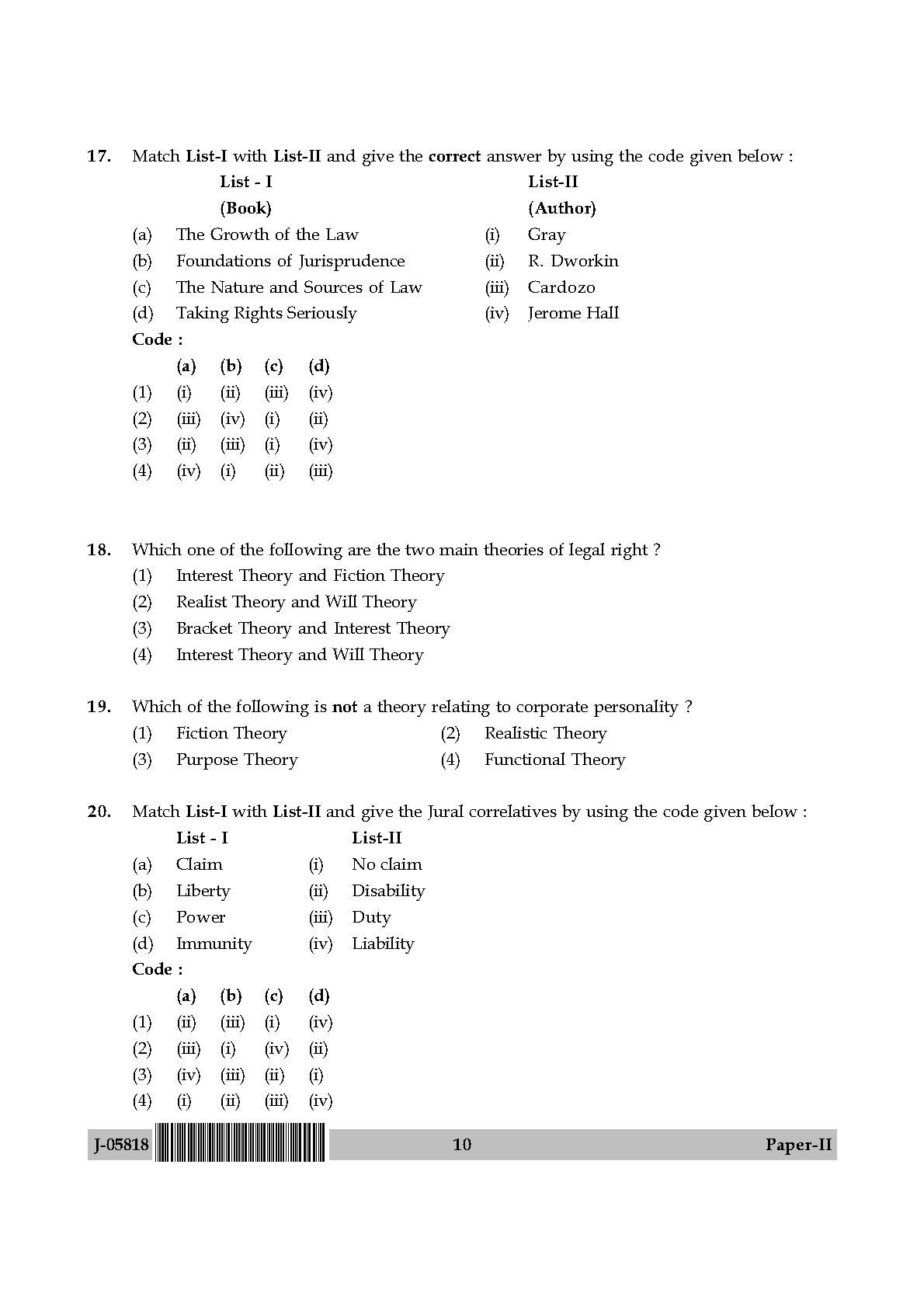 Law Question Paper II July 2018 in English 6