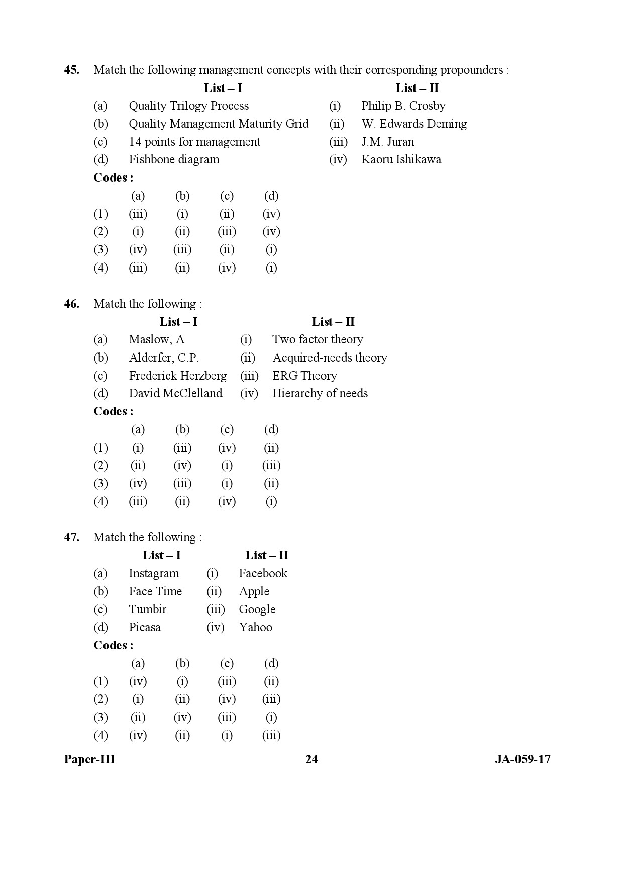 Library and Information Science Paper III January 2017 in English 13