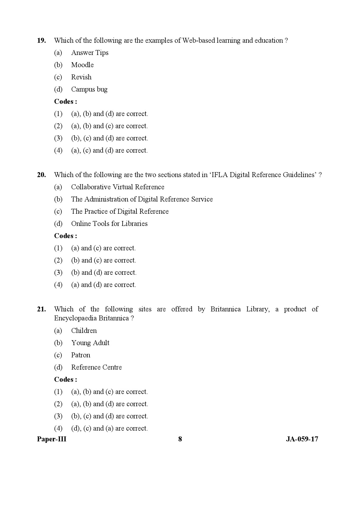 Library and Information Science Paper III January 2017 in English 5