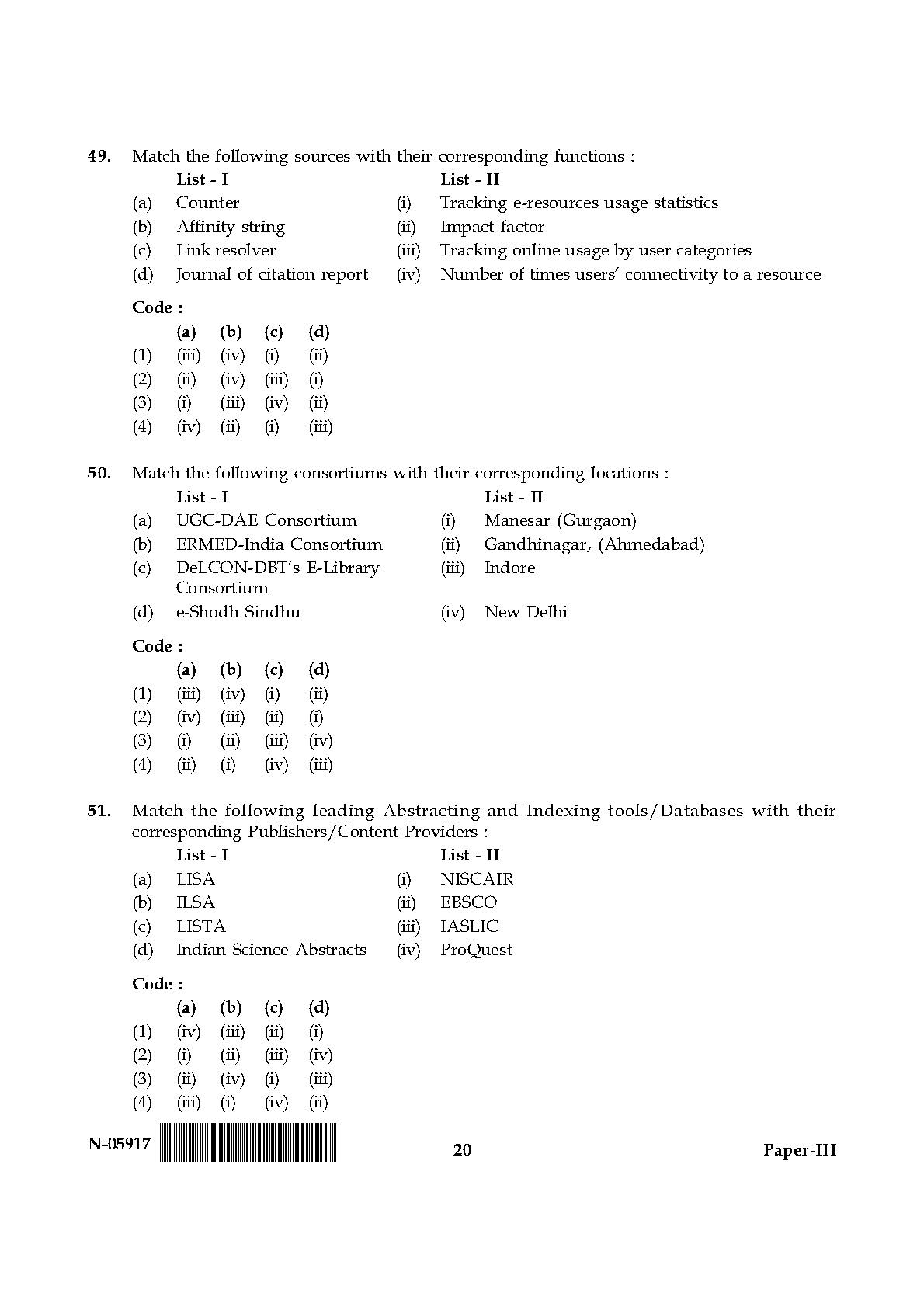 Library and Information Science Paper III November 2017 in English 11