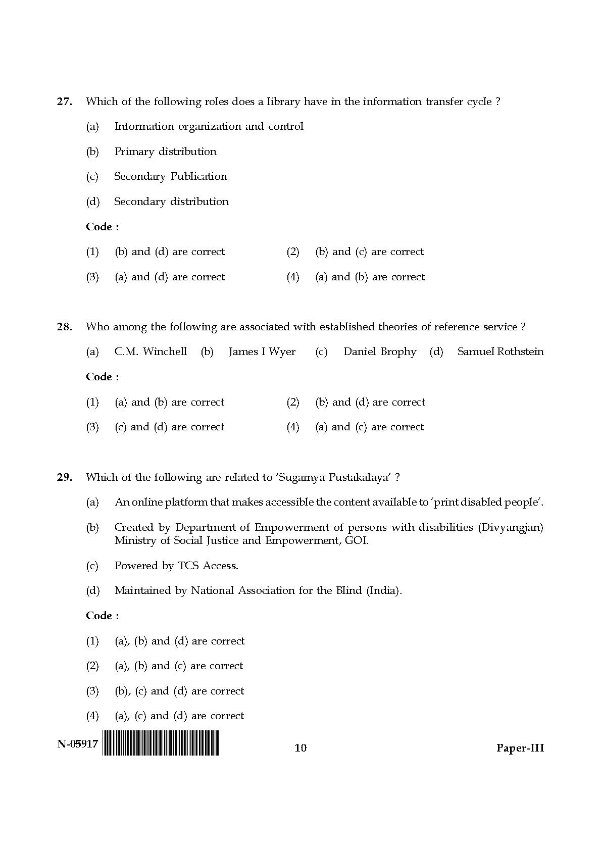 Library and Information Science Paper III November 2017 in English 6