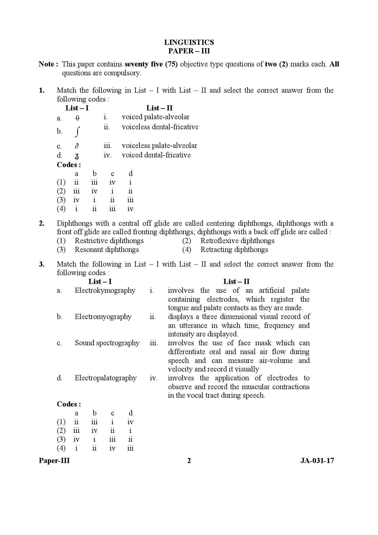 linguistics papers prices