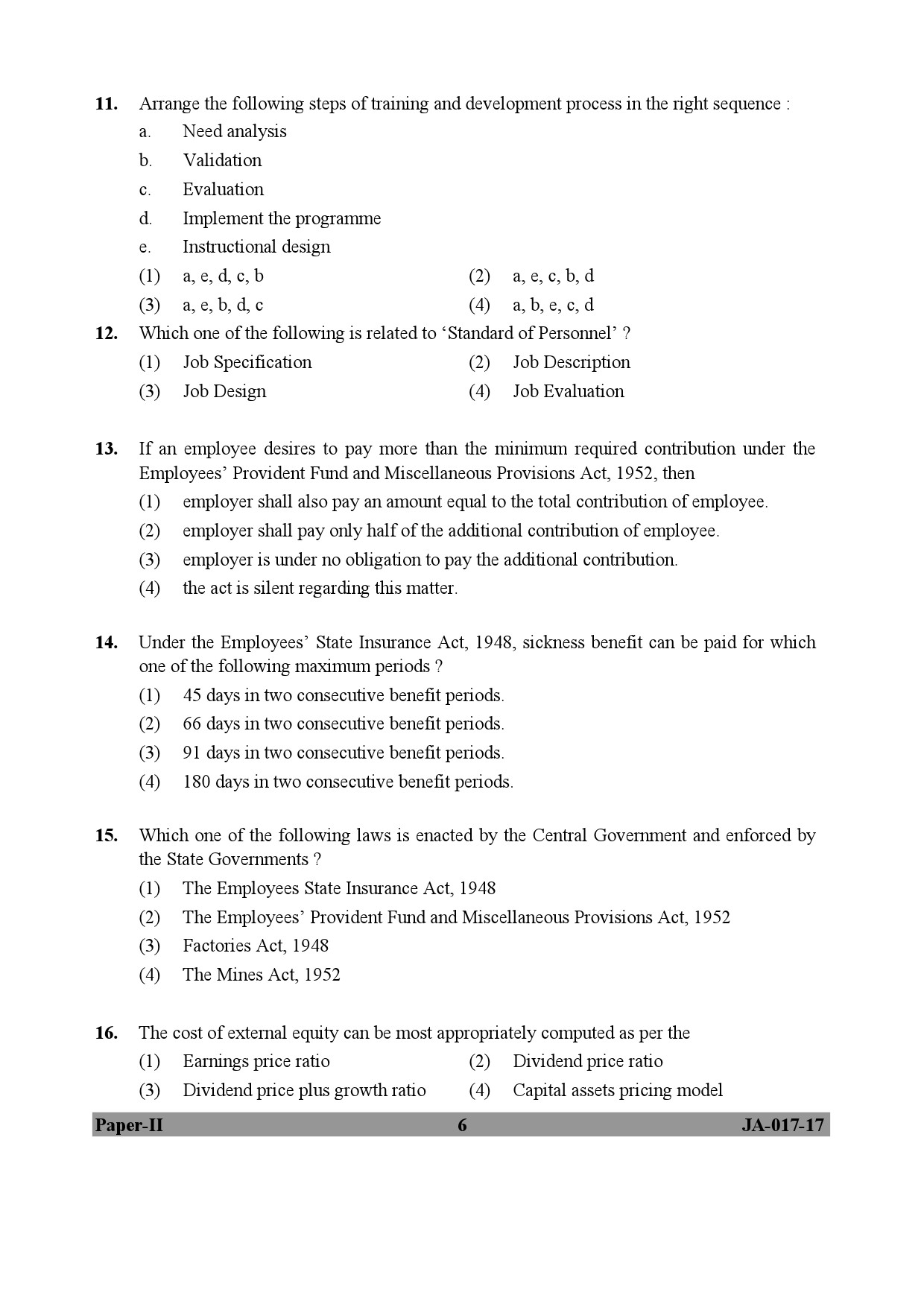 Management Paper II January 2017 in English 4