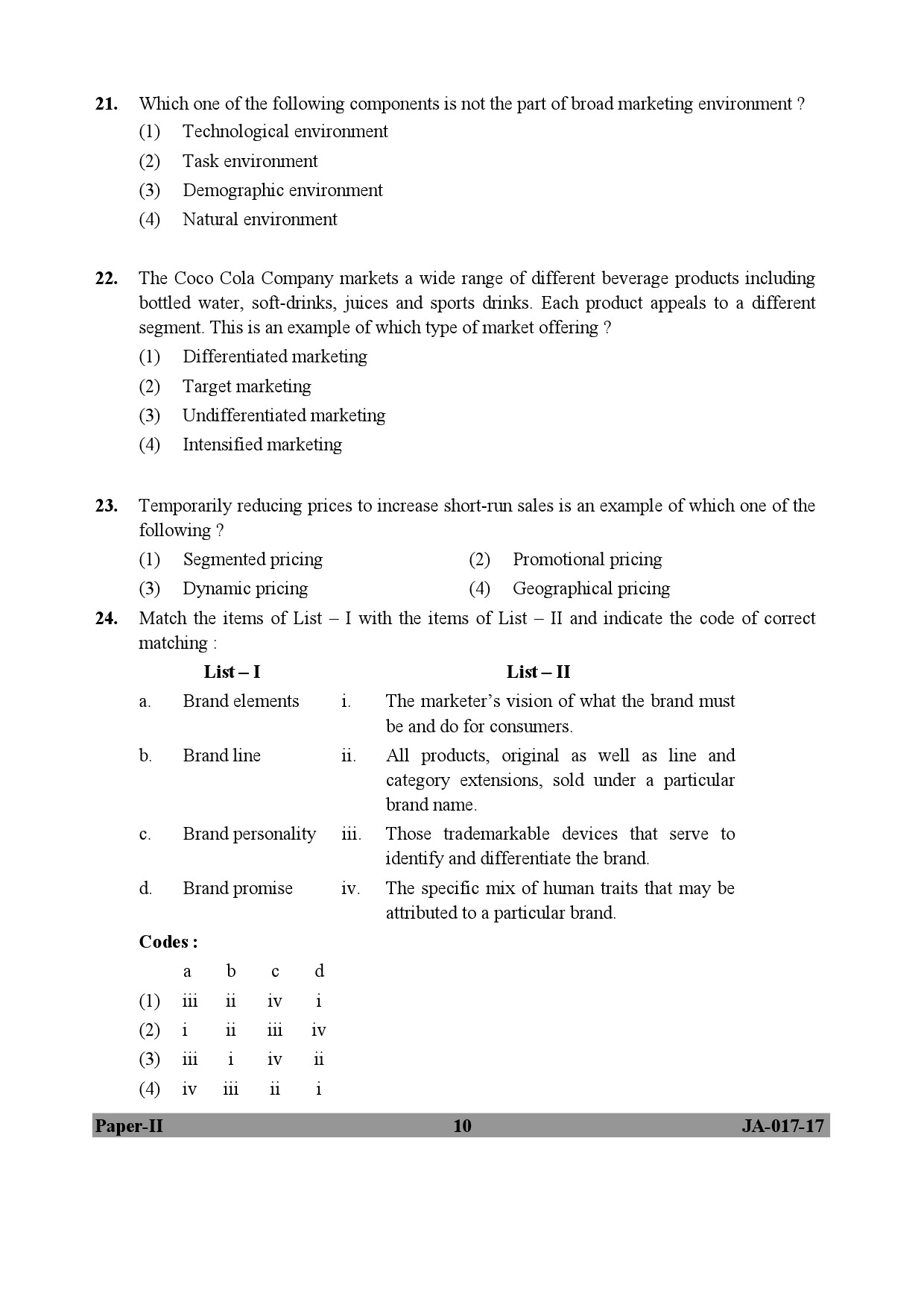 Management Paper II January 2017 in English 6