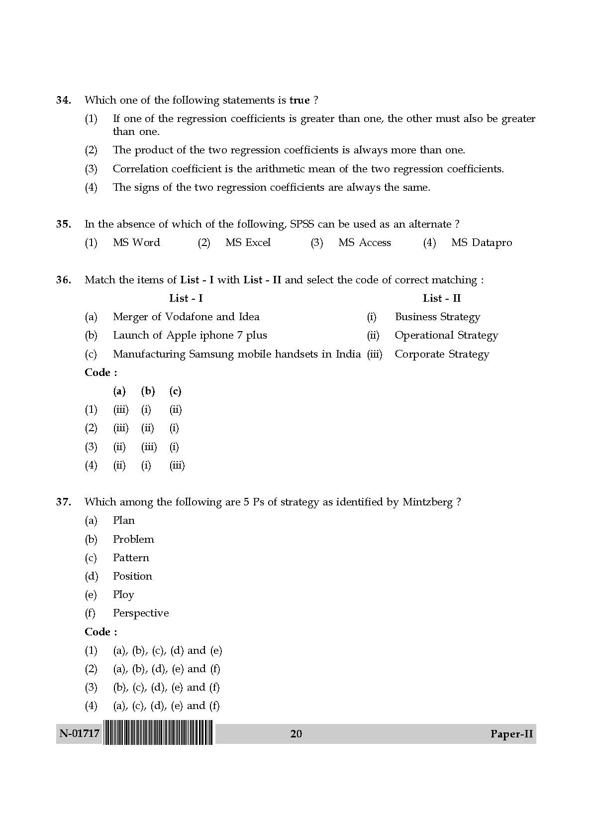 Management Paper II November 2017 in English 11