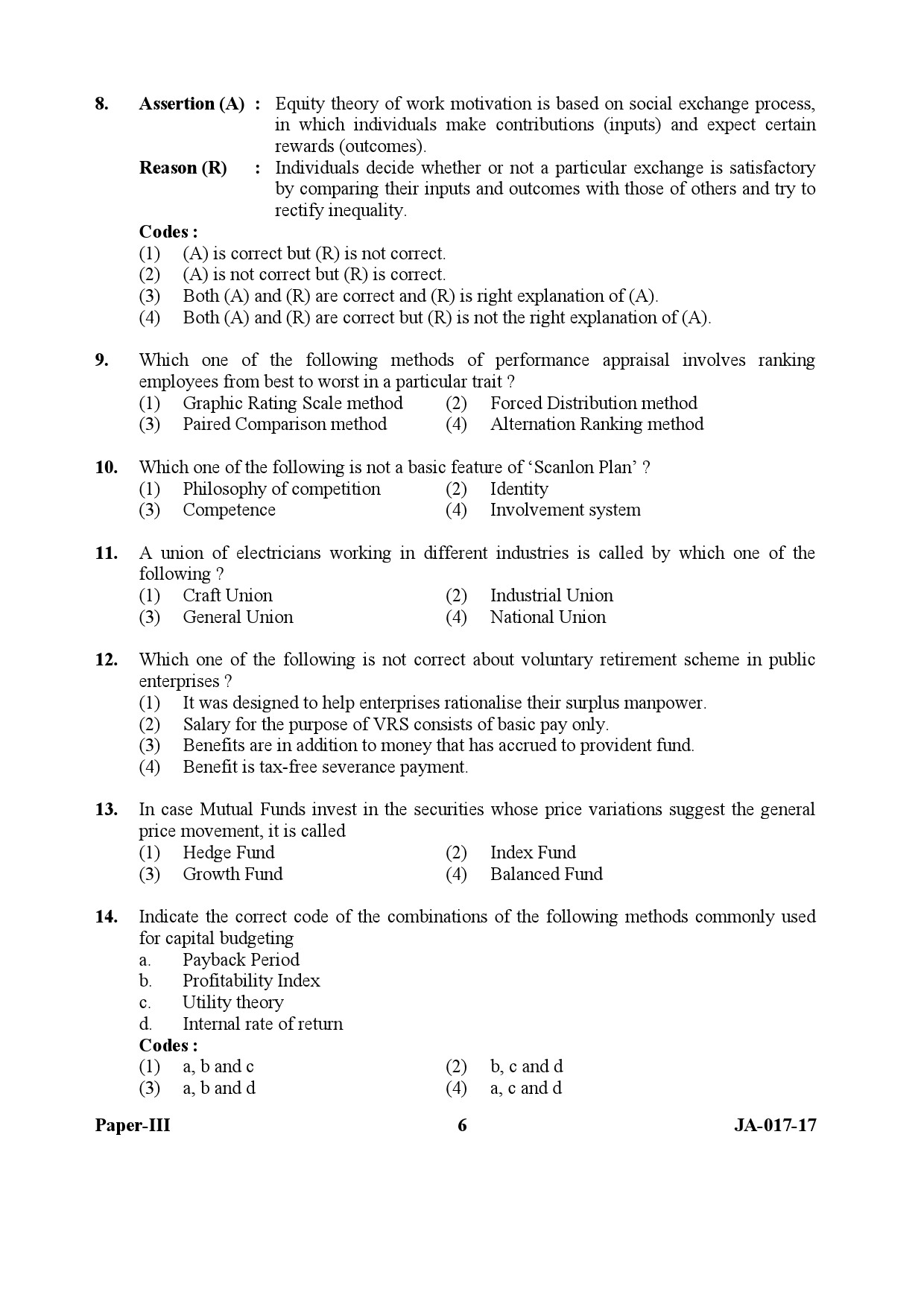 Management Paper III January 2017 in English 4