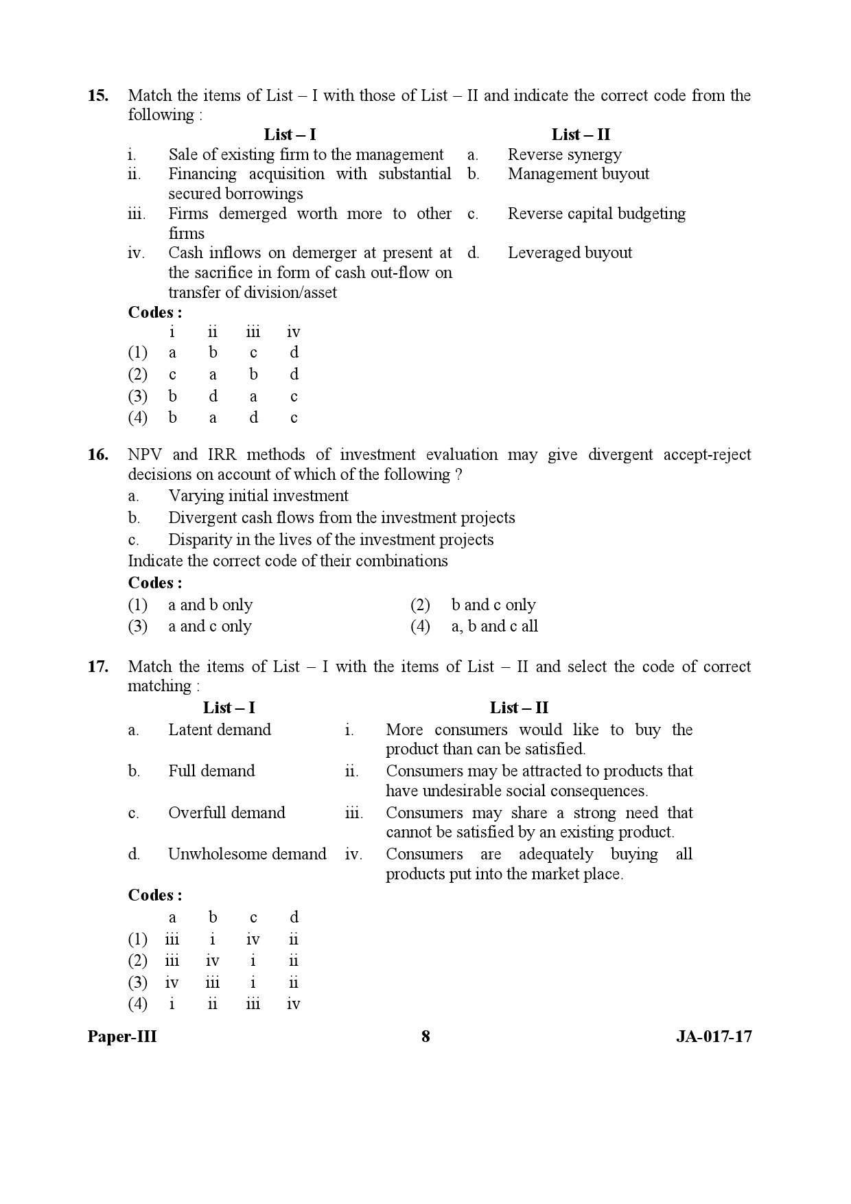 Management Paper III January 2017 in English 5