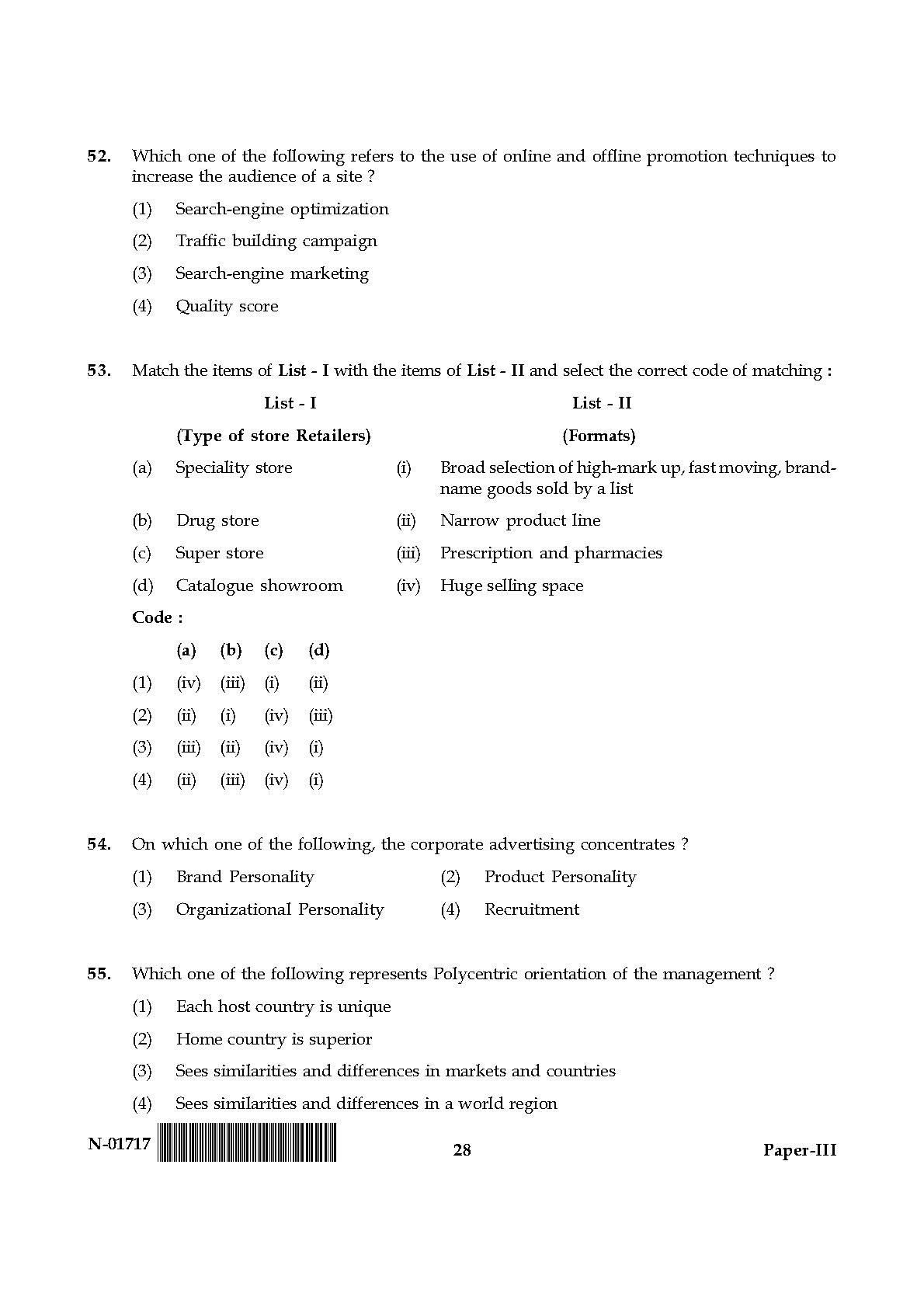 Management Paper III November 2017 in English 15