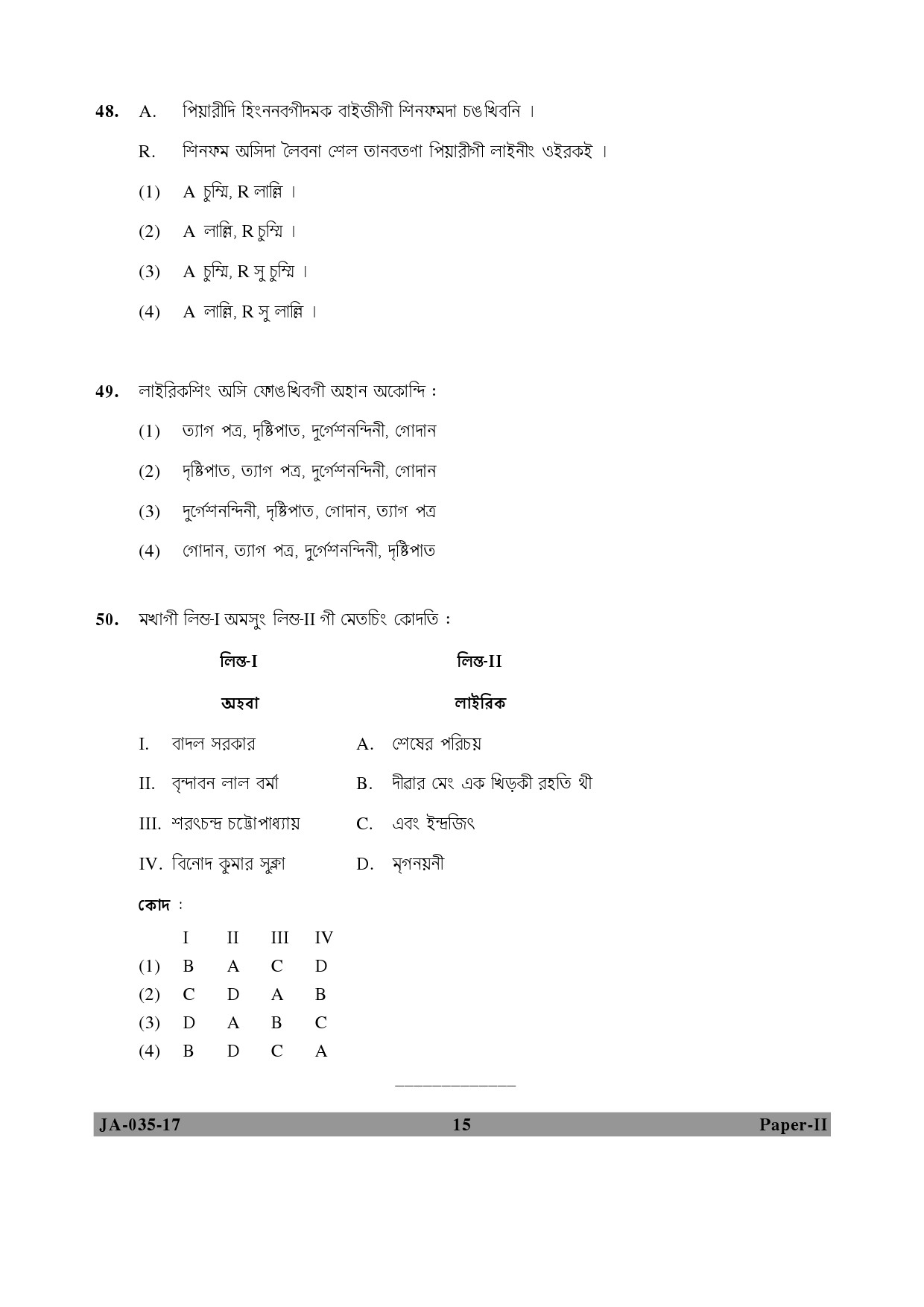 Manipuri Question Paper II January 2017 15