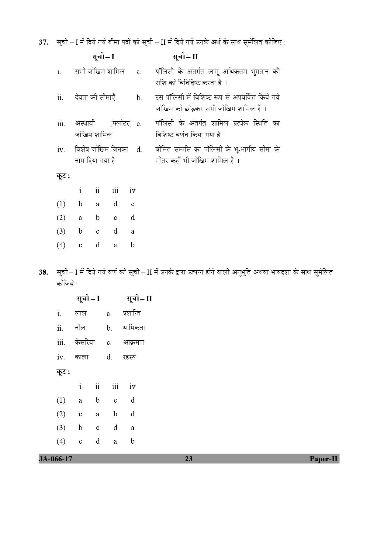 Museology and Conservation Paper II January 2017 in Hindi 11