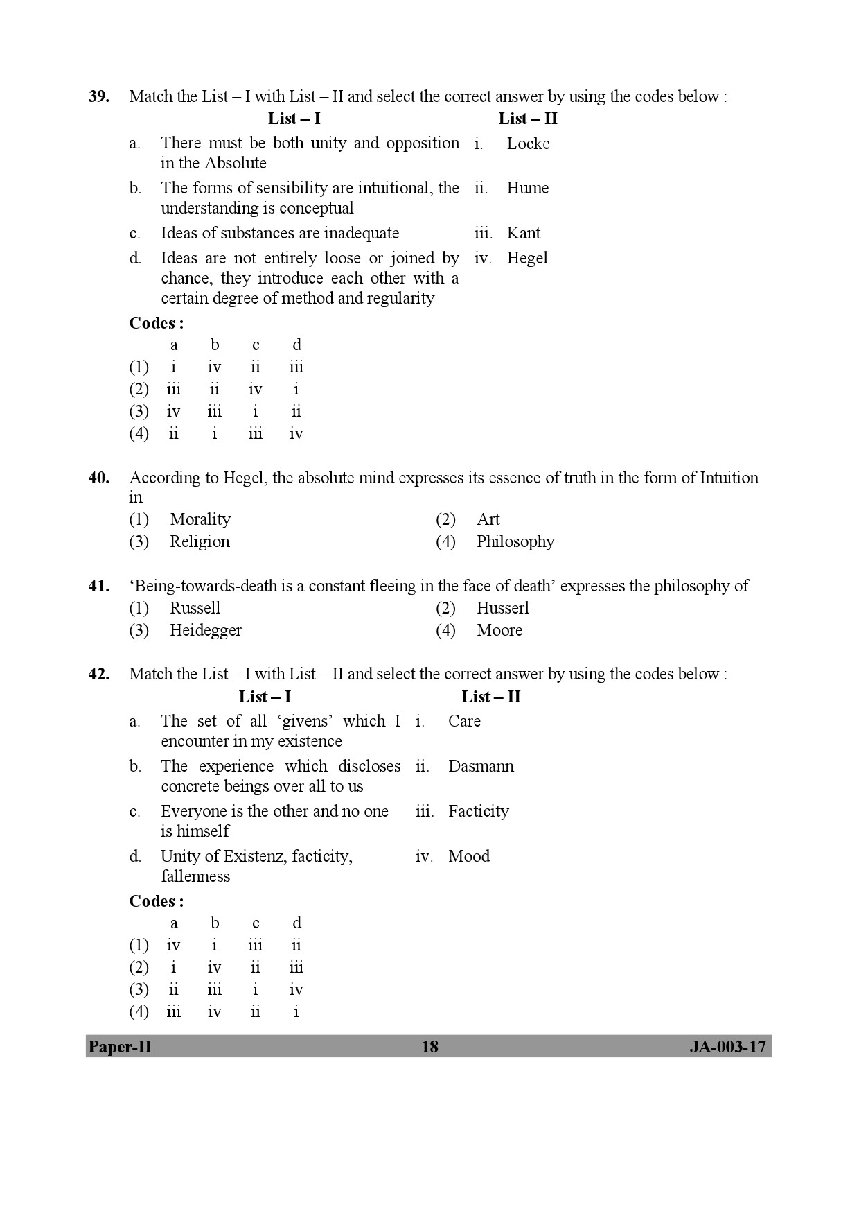 Philosophy Paper II January 2017 in English 10