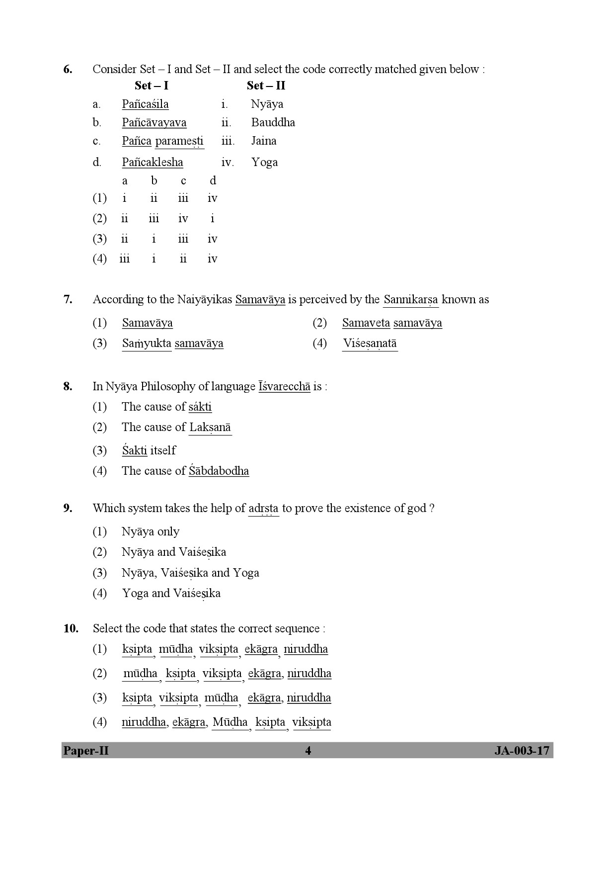 Philosophy Paper II January 2017 in English 3