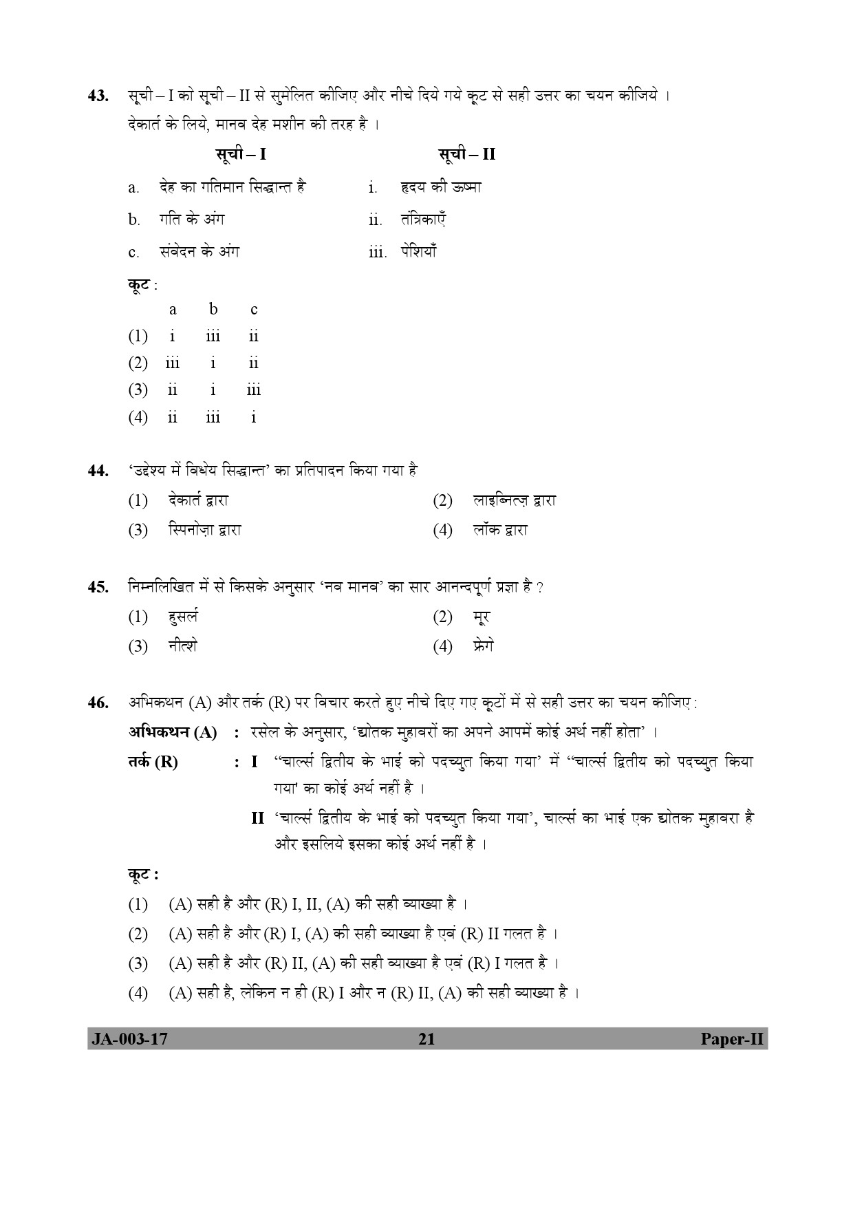 Philosophy Paper II January 2017 in Hindi 10