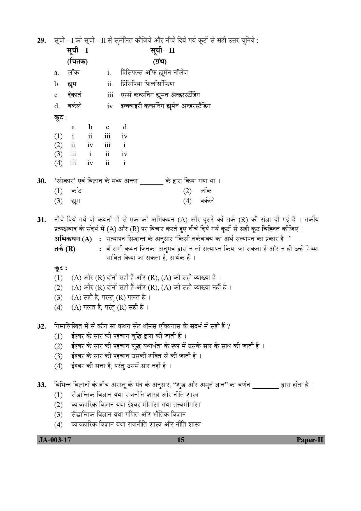 Philosophy Paper II January 2017 in Hindi 7