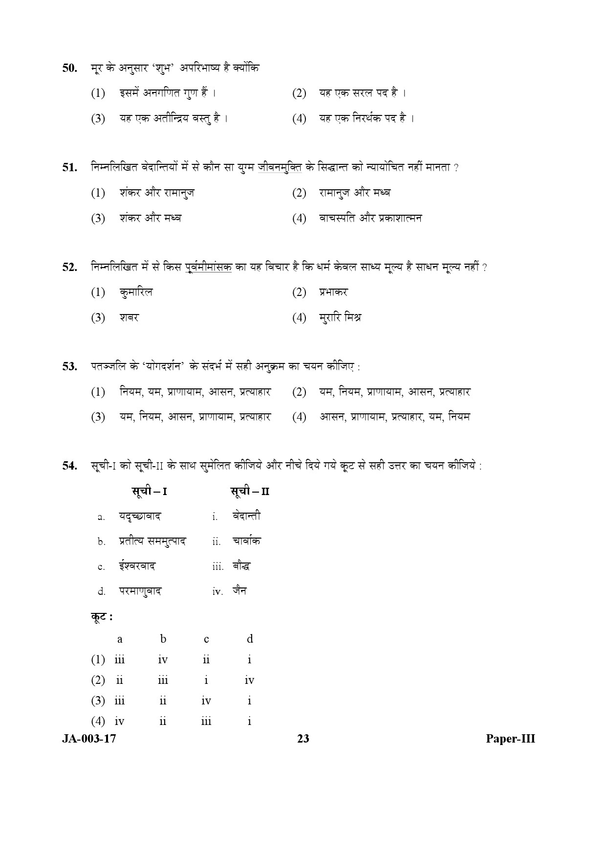 Philosophy Paper III January 2017 in Hindi 11