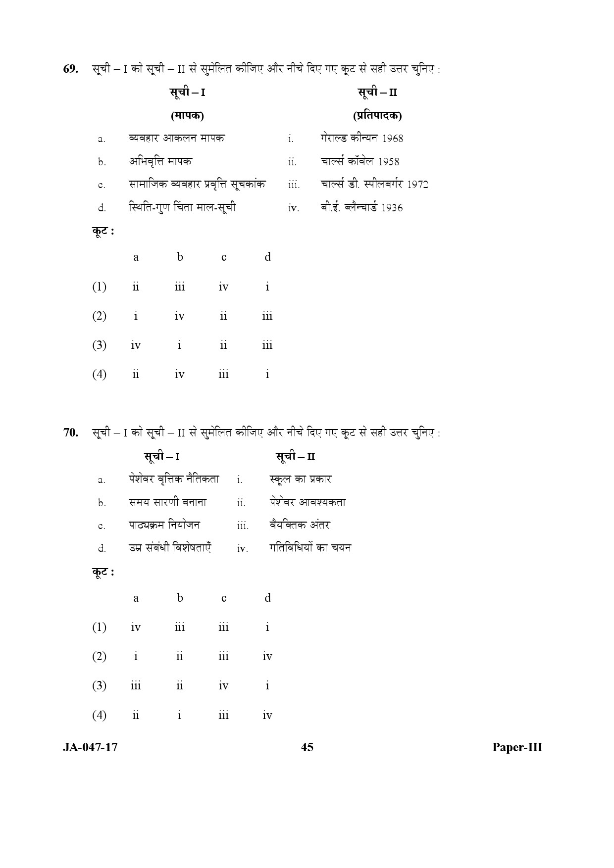 Physical Education Paper III January 2017 in Hindi 22