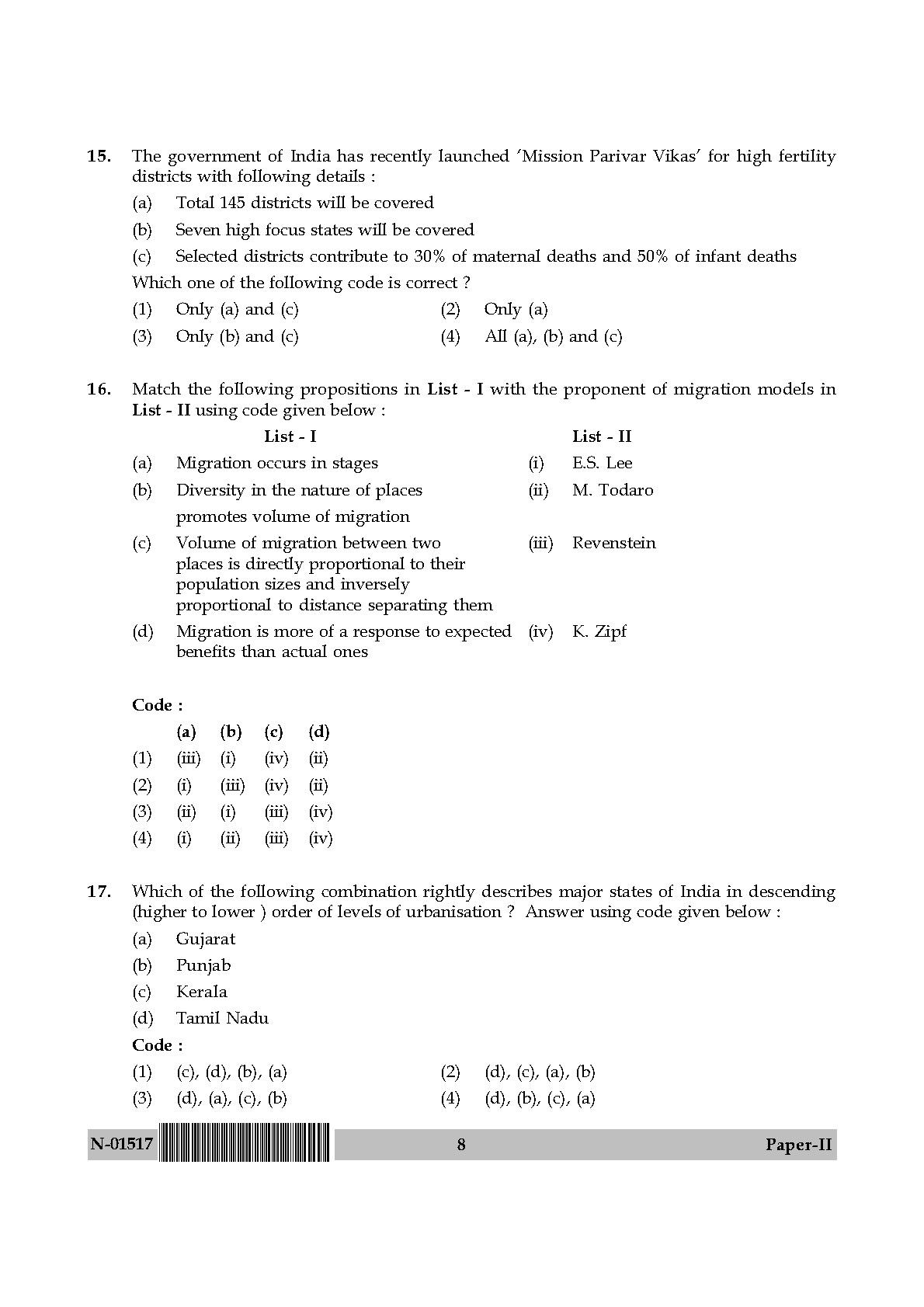 Population Studies Paper II November 2017 in English 5