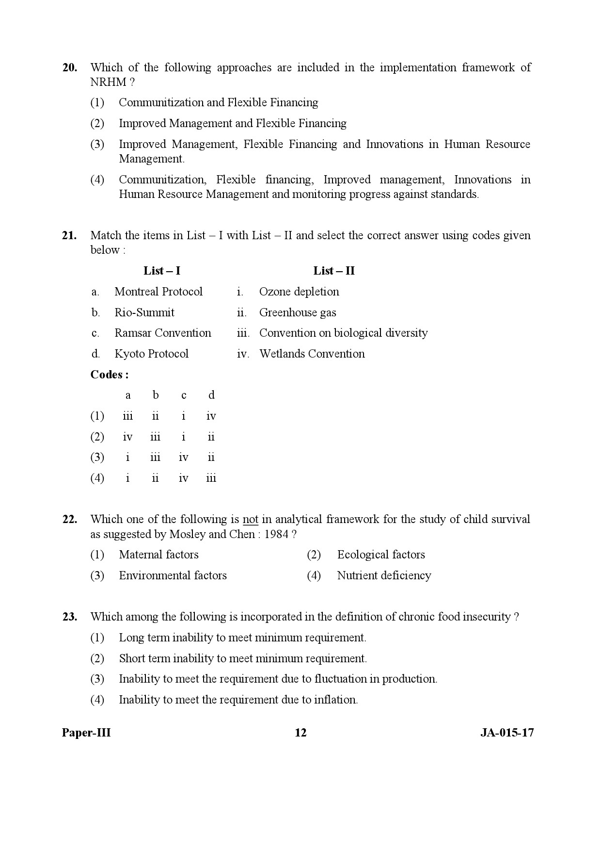 Population Studies Paper III January 2017 in English 7