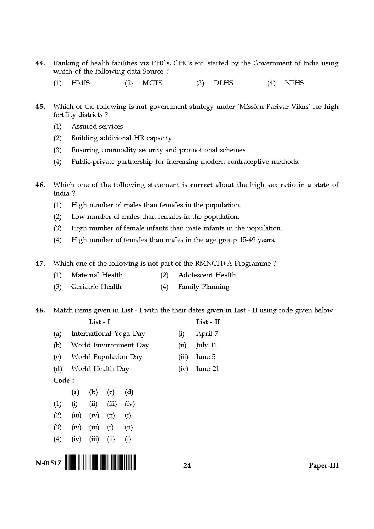 Population Studies Paper III November 2017 in English 13