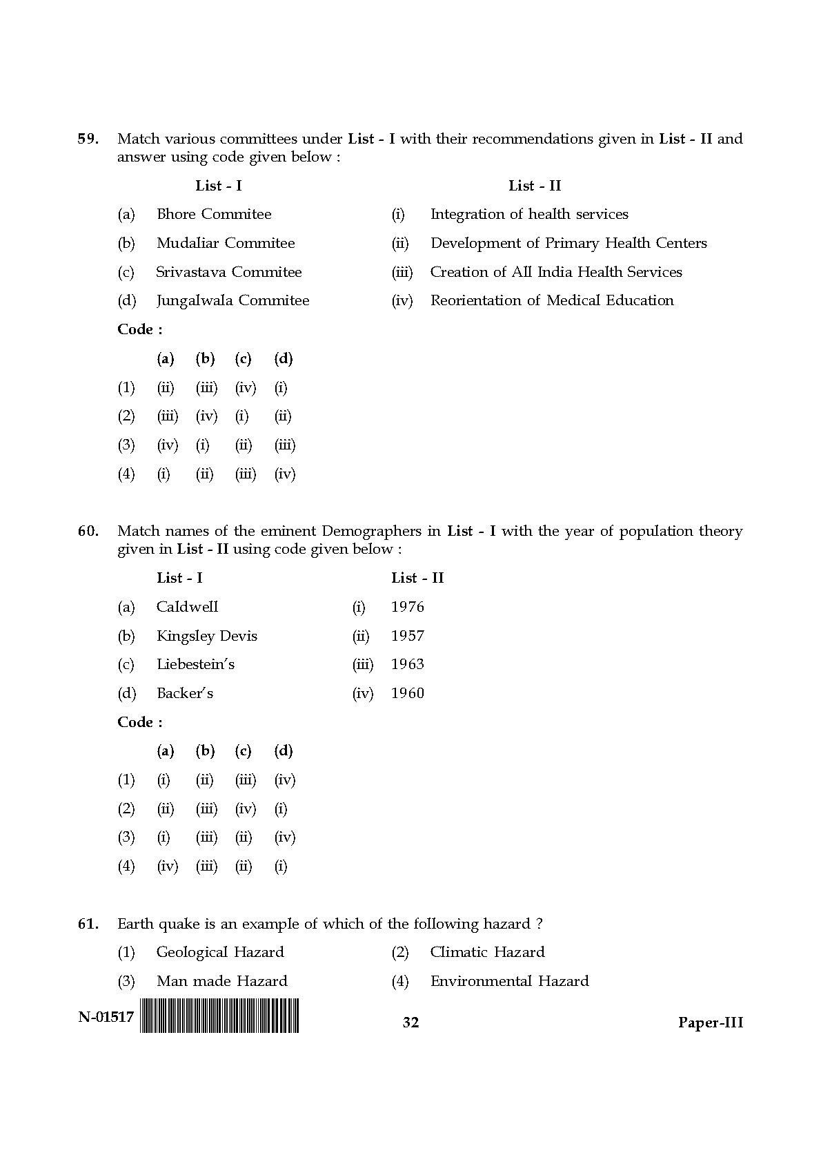 Population Studies Paper III November 2017 in English 17