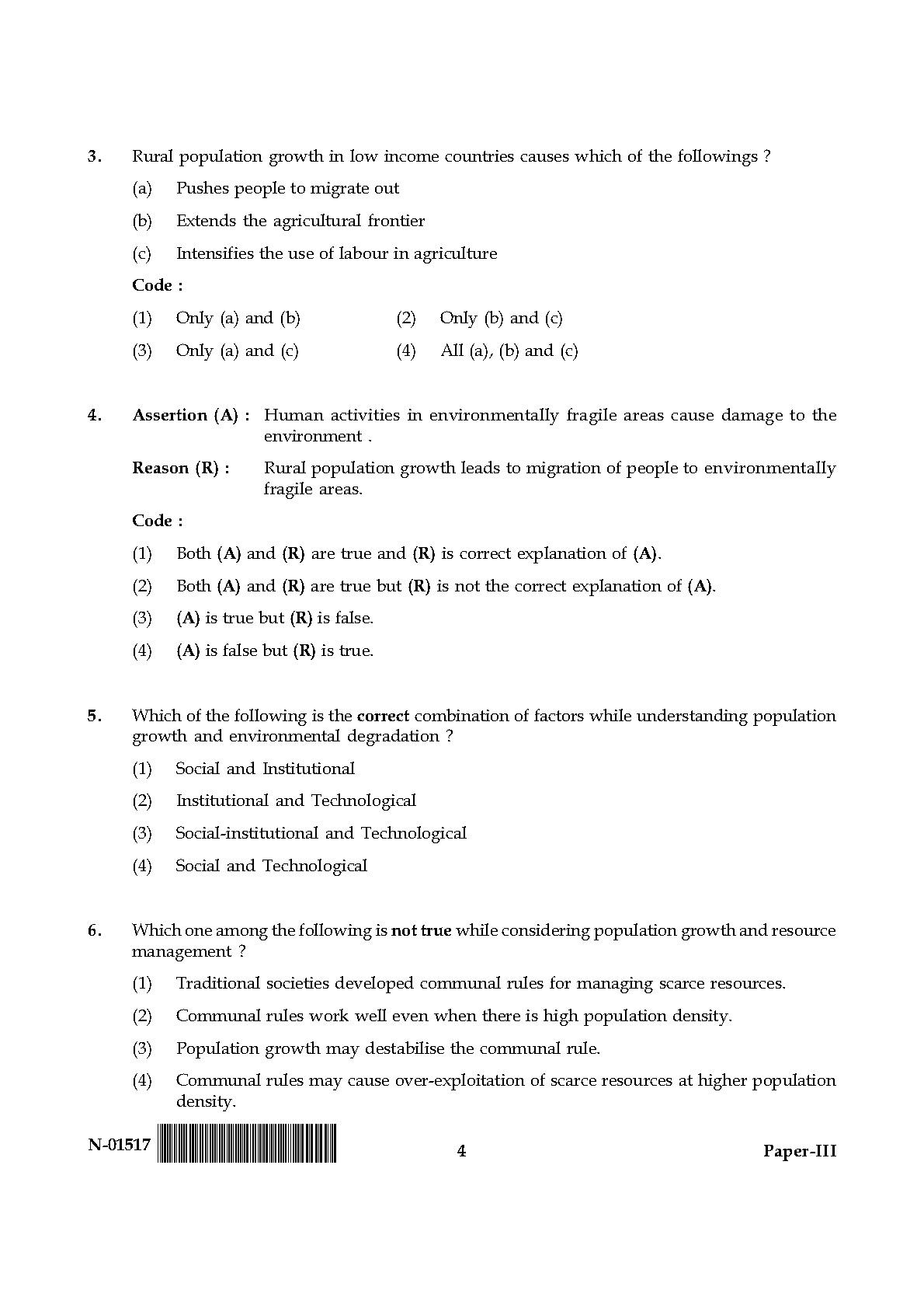 Population Studies Paper III November 2017 in English 3