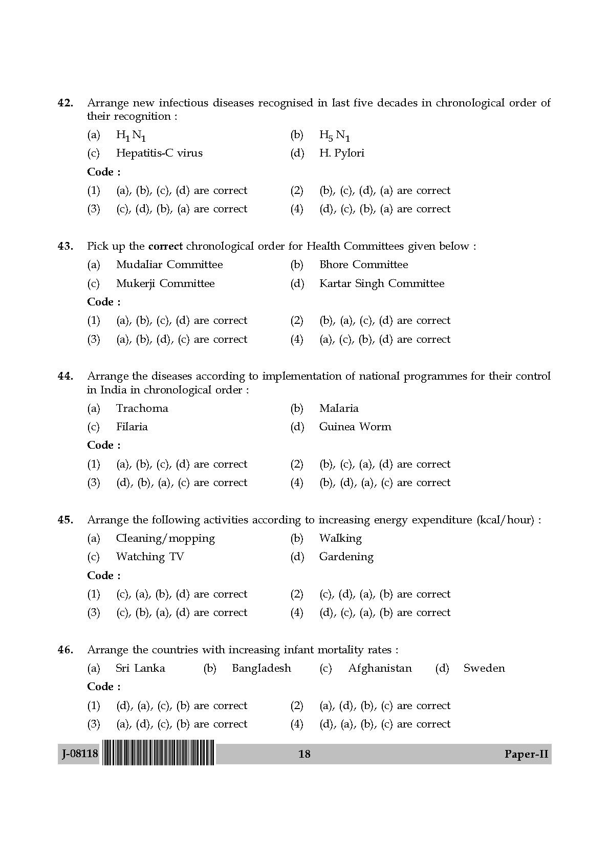 Social Medicine And Community Health Paper II July 2018 in English 10