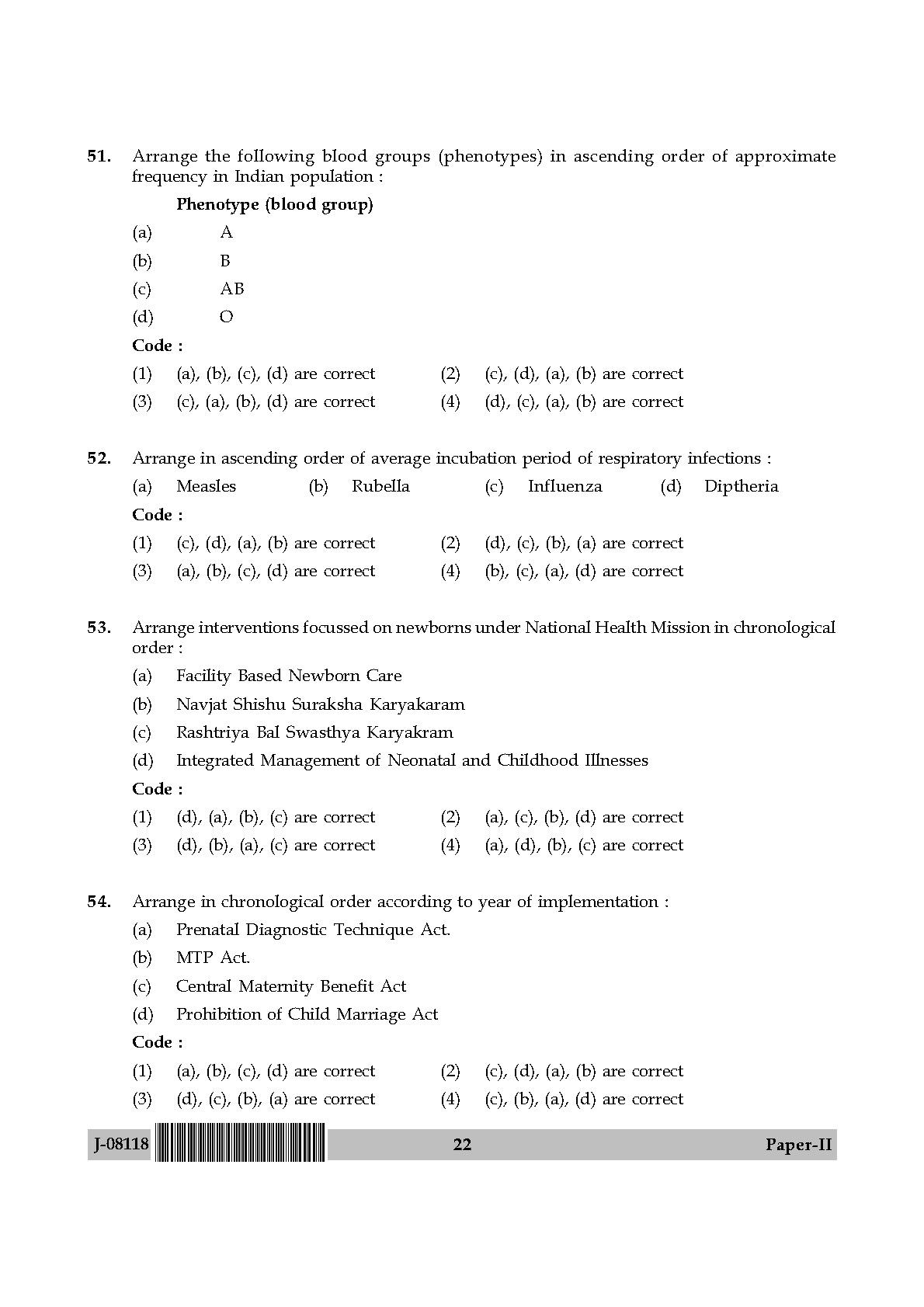 Social Medicine And Community Health Paper II July 2018 in English 12