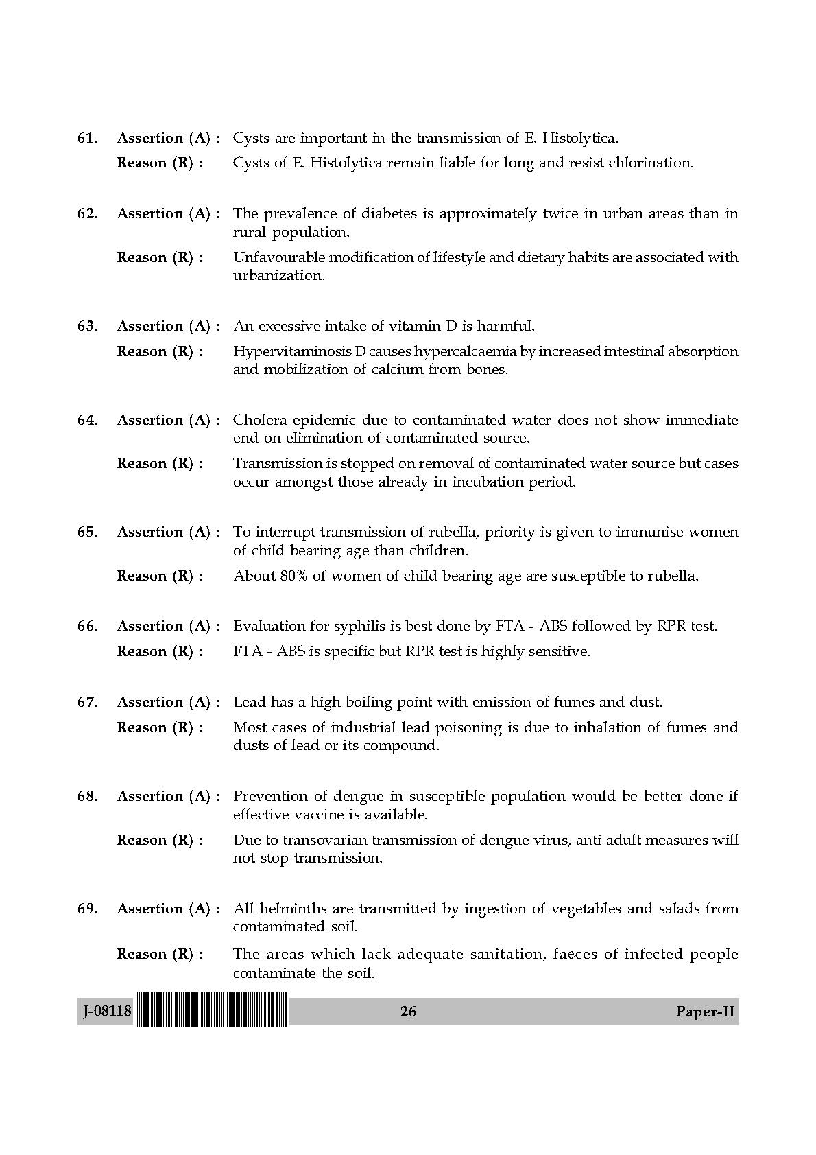 Social Medicine And Community Health Paper II July 2018 in English 14