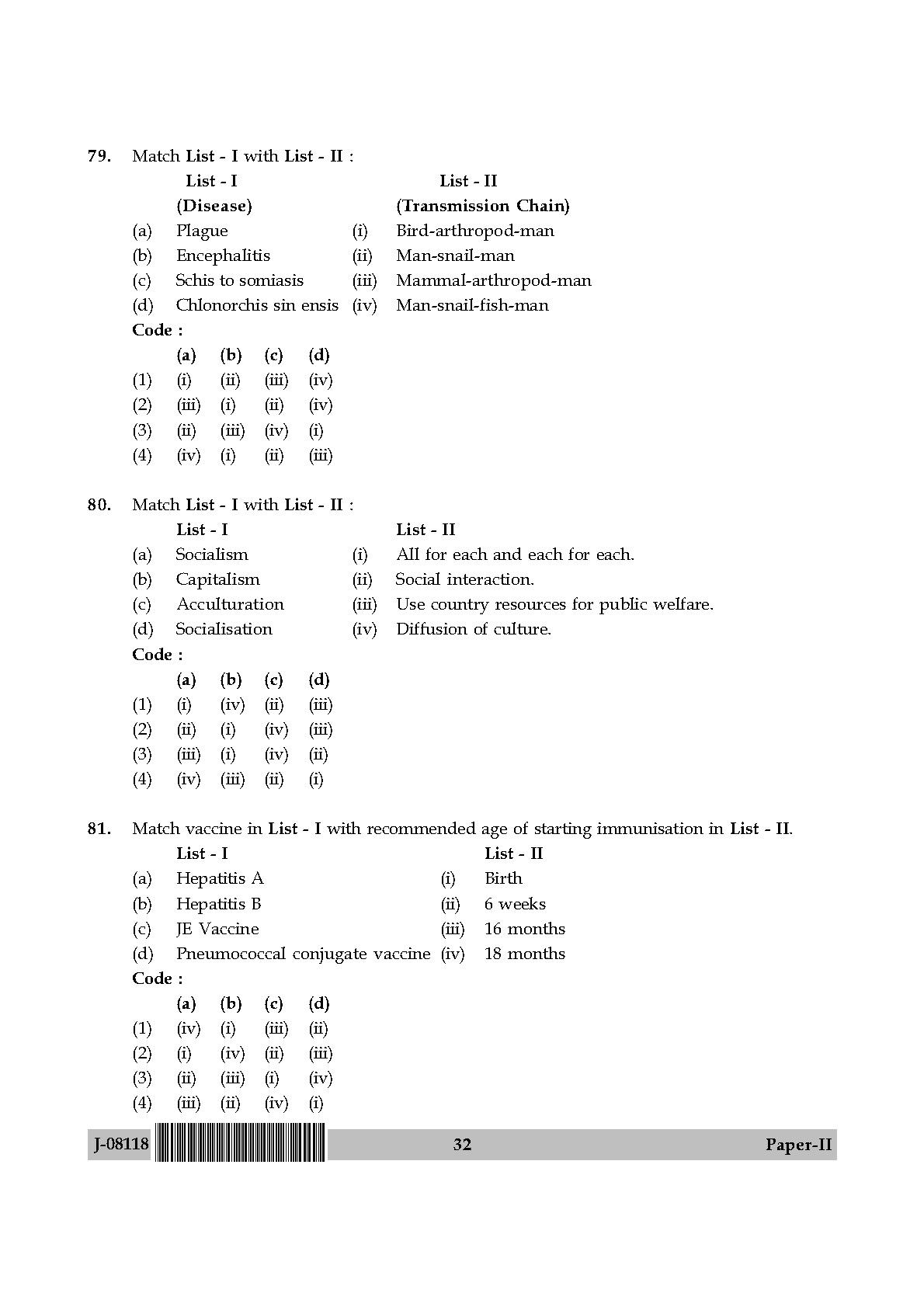 Social Medicine And Community Health Paper II July 2018 in English 17