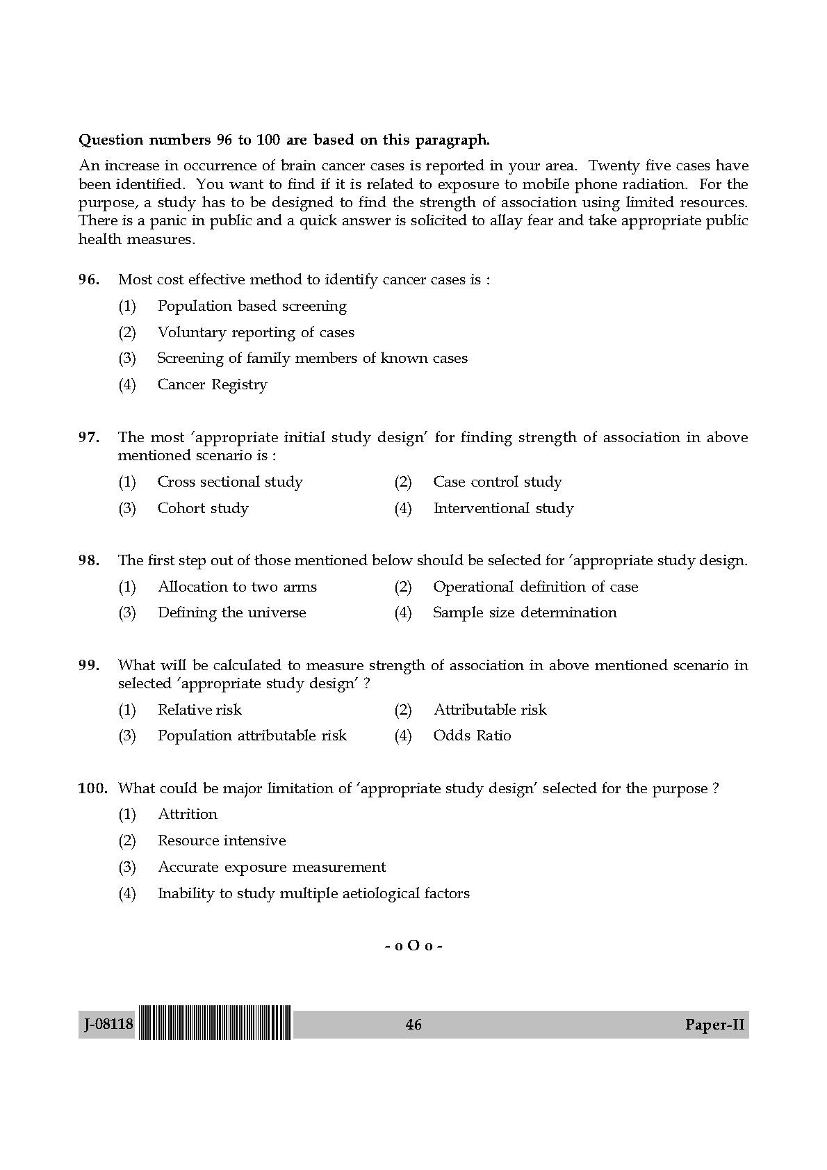 Social Medicine And Community Health Paper II July 2018 in English 24